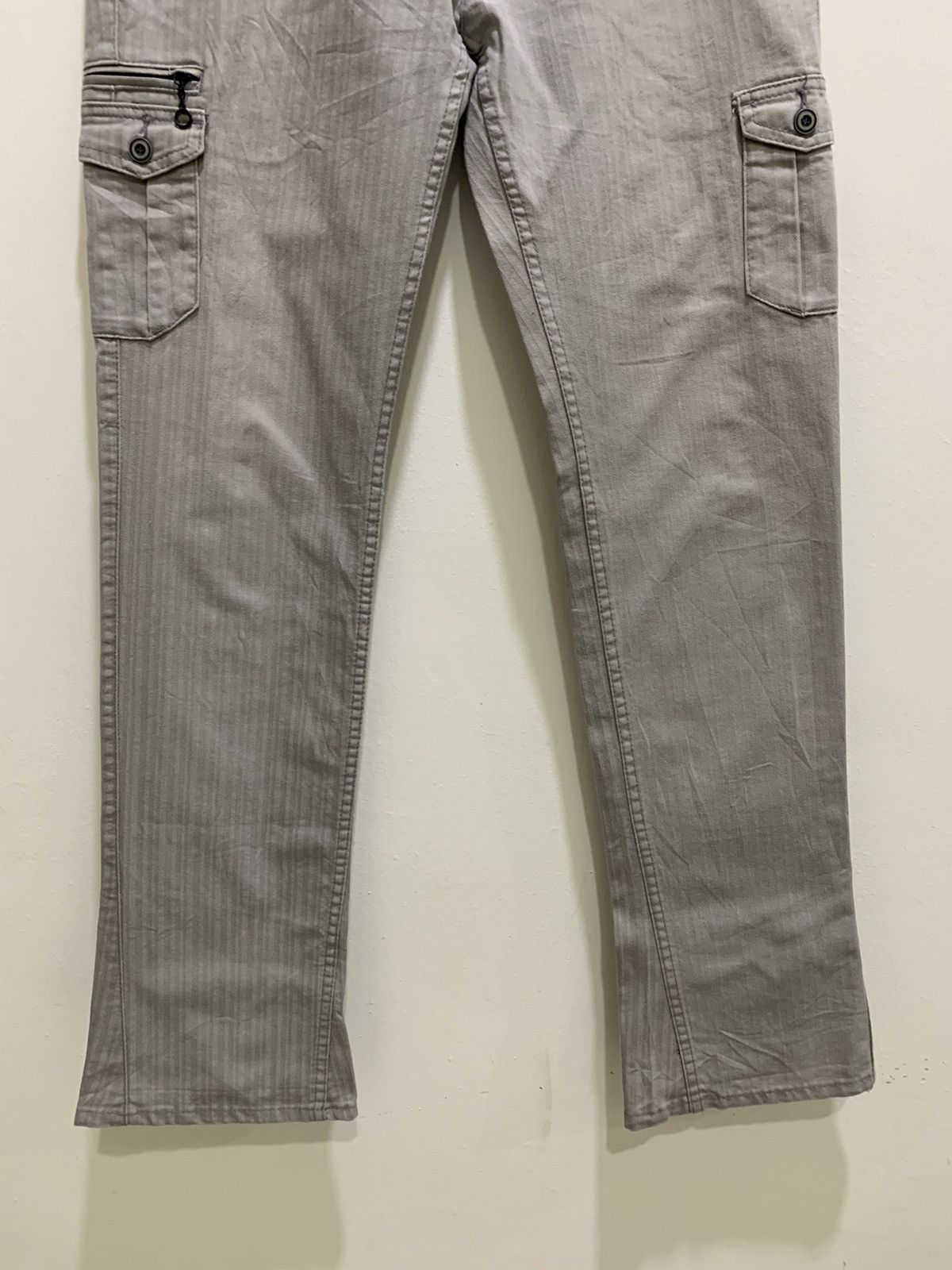 Japanese Brand × Solid and Striped Stripe 7Pocket Multipocket Tactical Utility Flare CargoPant Size 34" / US 12 / IT 48 - 5 Thumbnail