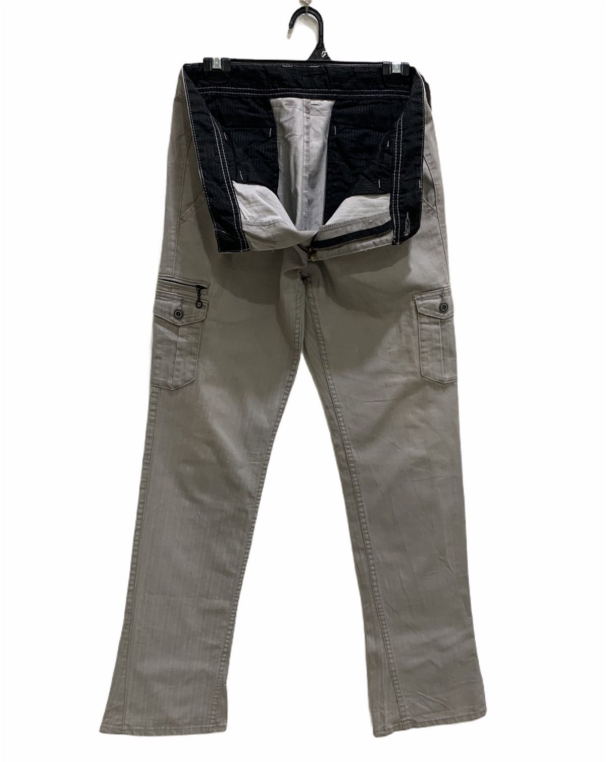 Japanese Brand × Solid and Striped Stripe 7Pocket Multipocket Tactical Utility Flare CargoPant Size 34" / US 12 / IT 48 - 3 Thumbnail