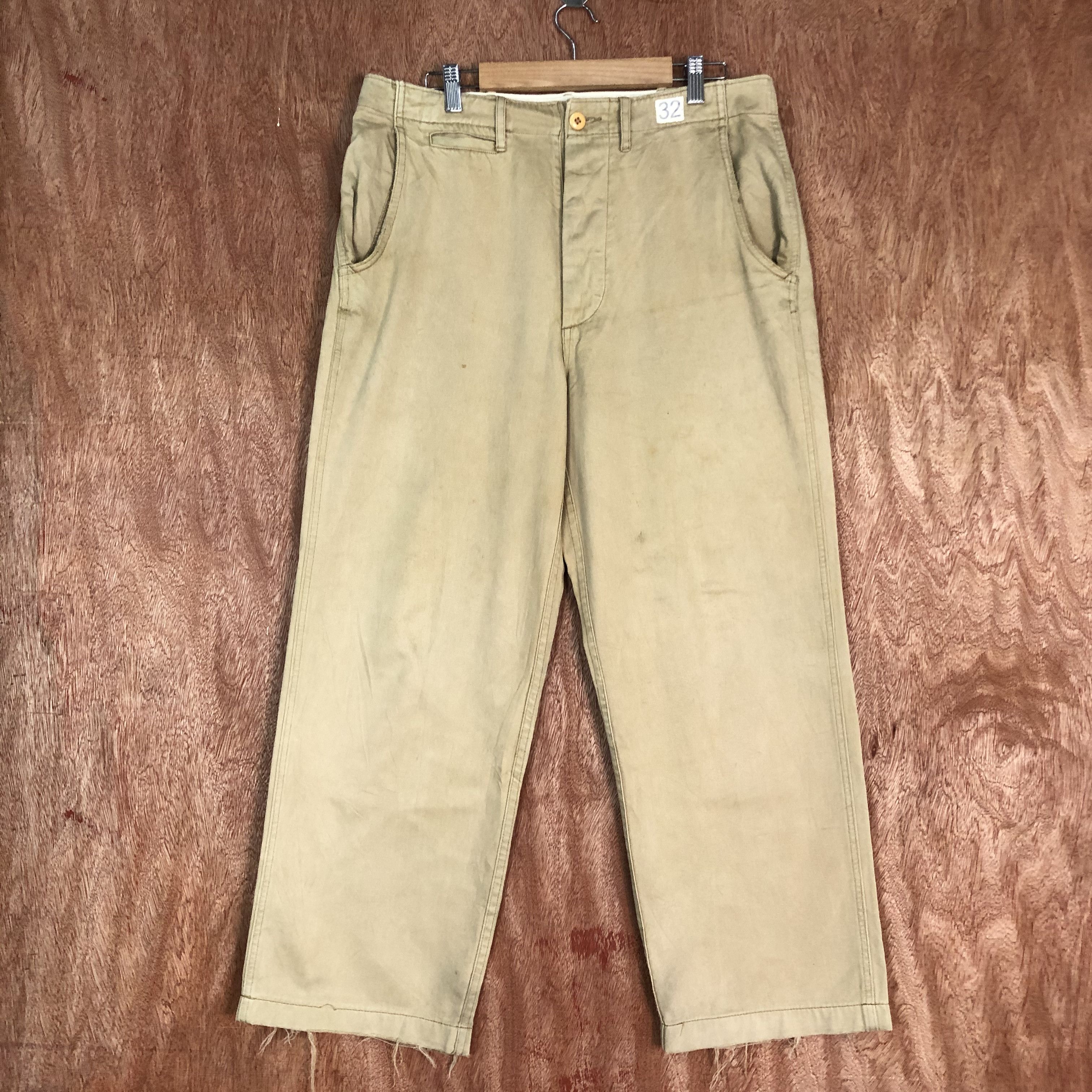 Designer × Japanese Brand GAIJIN MADE DRAGON WORK Vtg 90s Casual Trouser Slack Pant Size US 32 / EU 48 - 1 Thumbnail