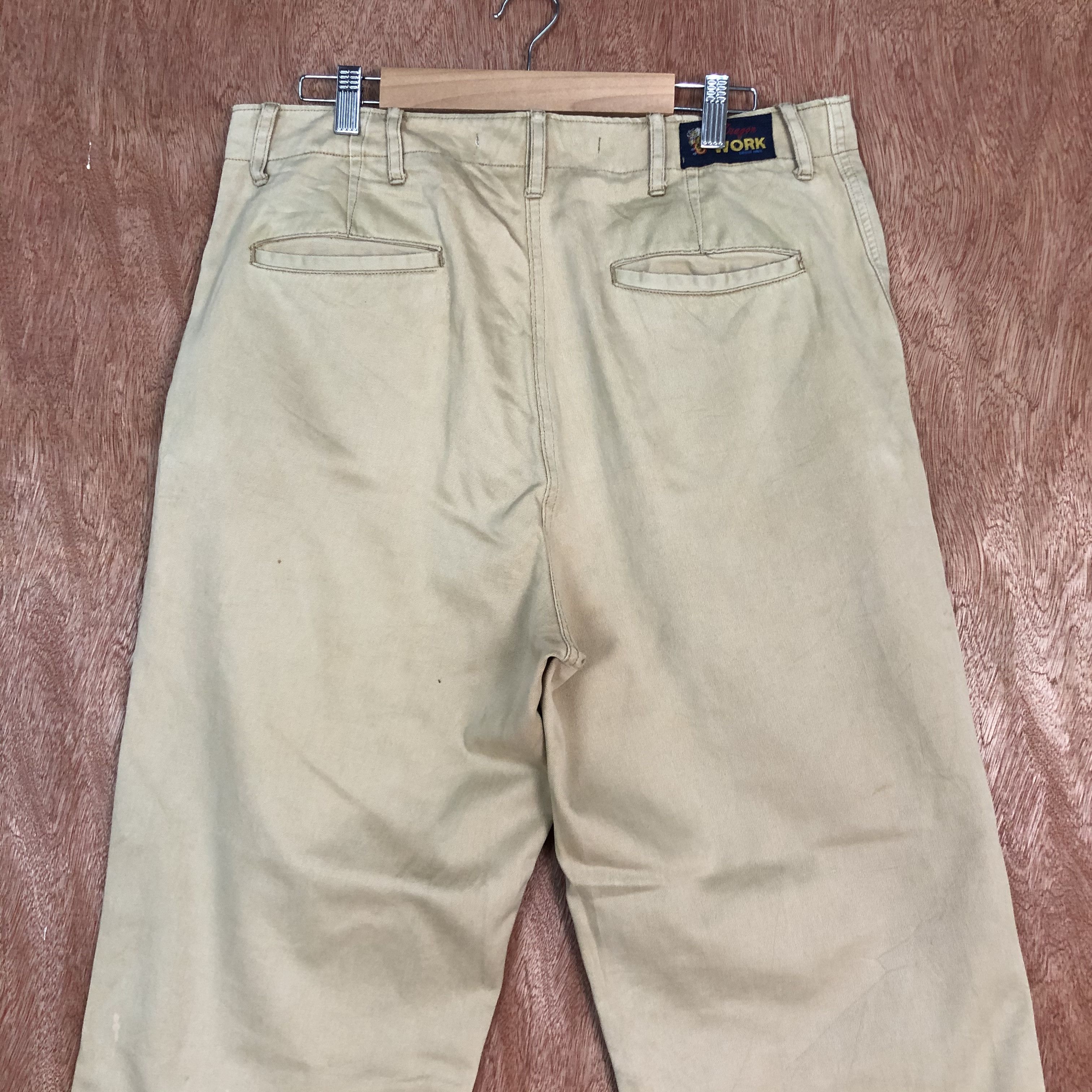 Designer × Japanese Brand GAIJIN MADE DRAGON WORK Vtg 90s Casual Trouser Slack Pant Size US 32 / EU 48 - 11 Thumbnail