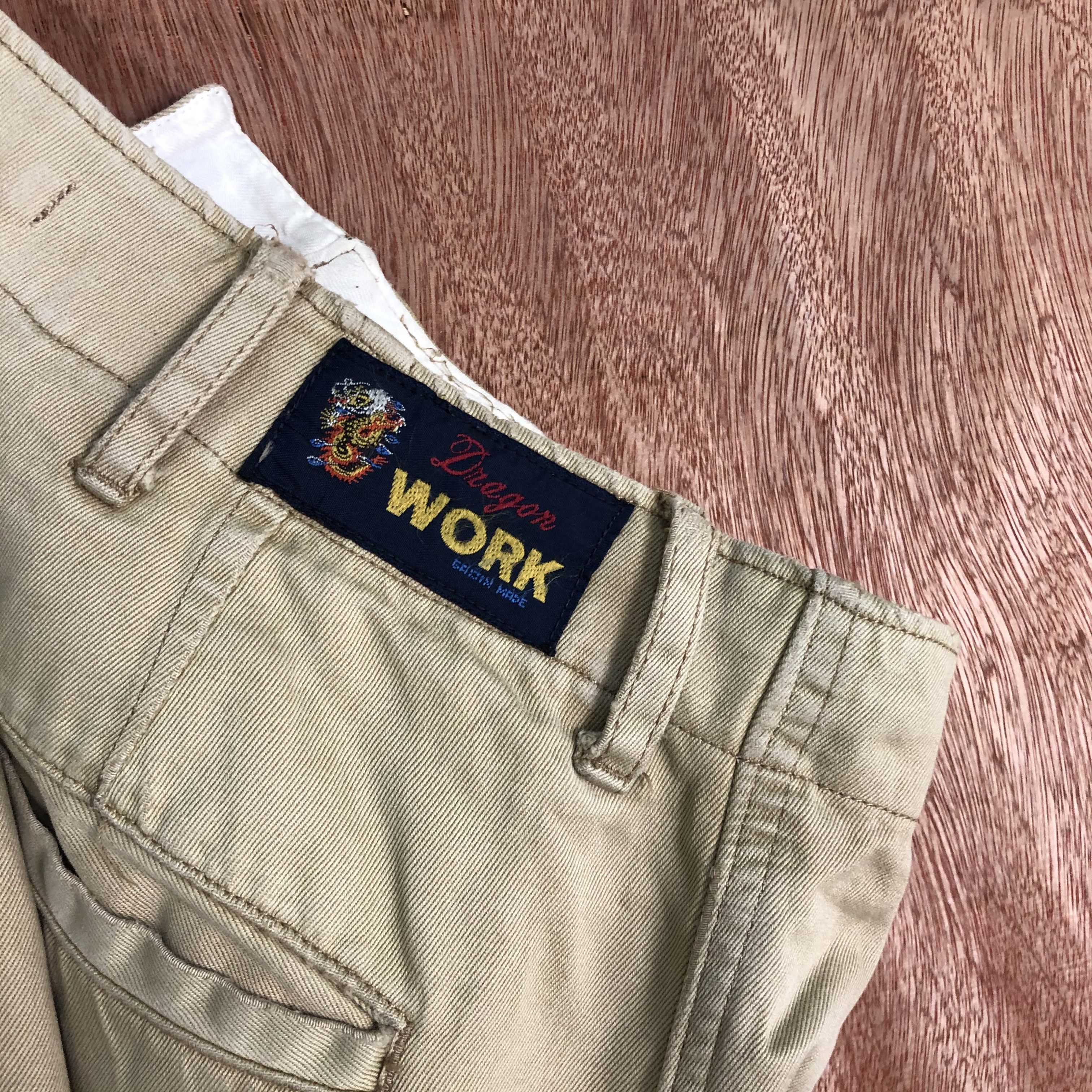 Designer × Japanese Brand GAIJIN MADE DRAGON WORK Vtg 90s Casual Trouser Slack Pant Size US 32 / EU 48 - 15 Thumbnail