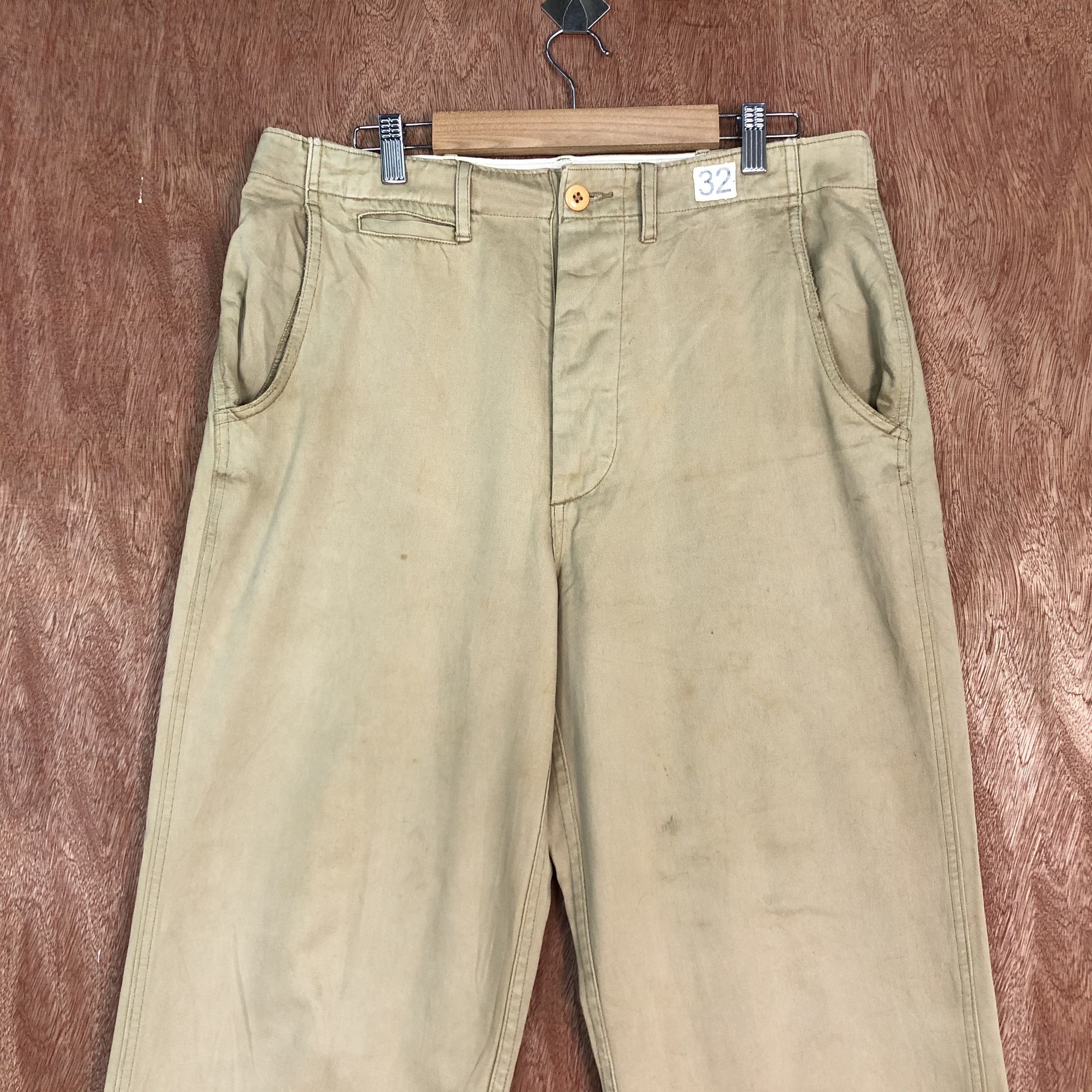 Designer × Japanese Brand GAIJIN MADE DRAGON WORK Vtg 90s Casual Trouser Slack Pant Size US 32 / EU 48 - 2 Thumbnail