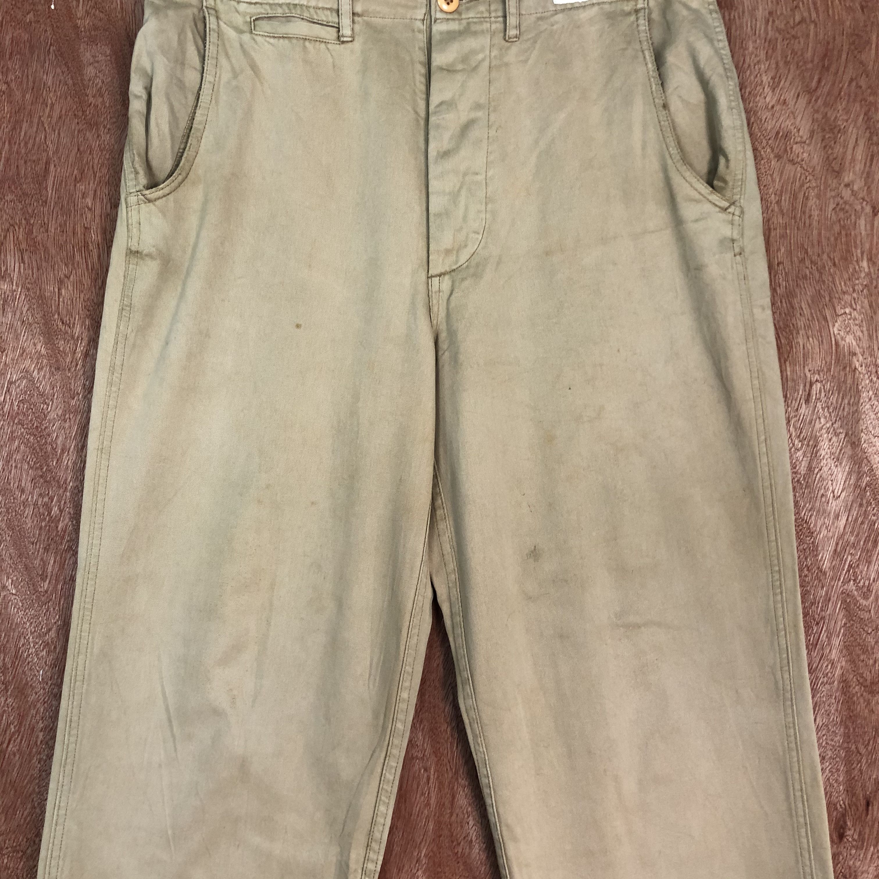 Designer × Japanese Brand GAIJIN MADE DRAGON WORK Vtg 90s Casual Trouser Slack Pant Size US 32 / EU 48 - 4 Thumbnail
