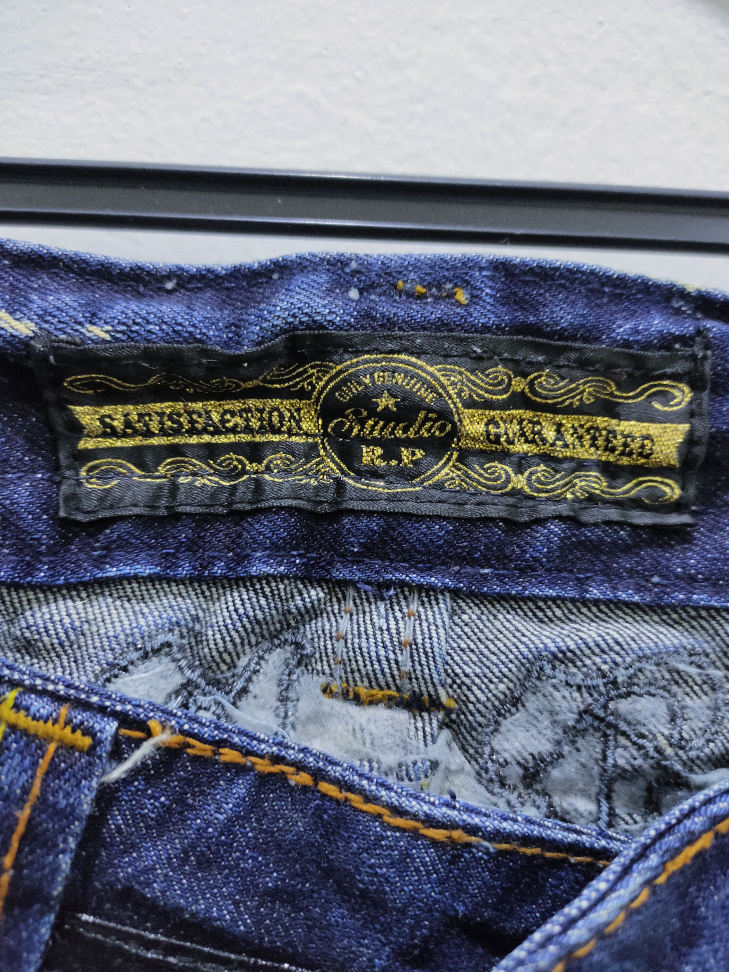 Denim & Co. × Japanese Brand STUDIO R.P Skulls Embroidery Seditionaries Acid Wash Jeans Size 28" / US 6 / IT 42 - 20 Thumbnail