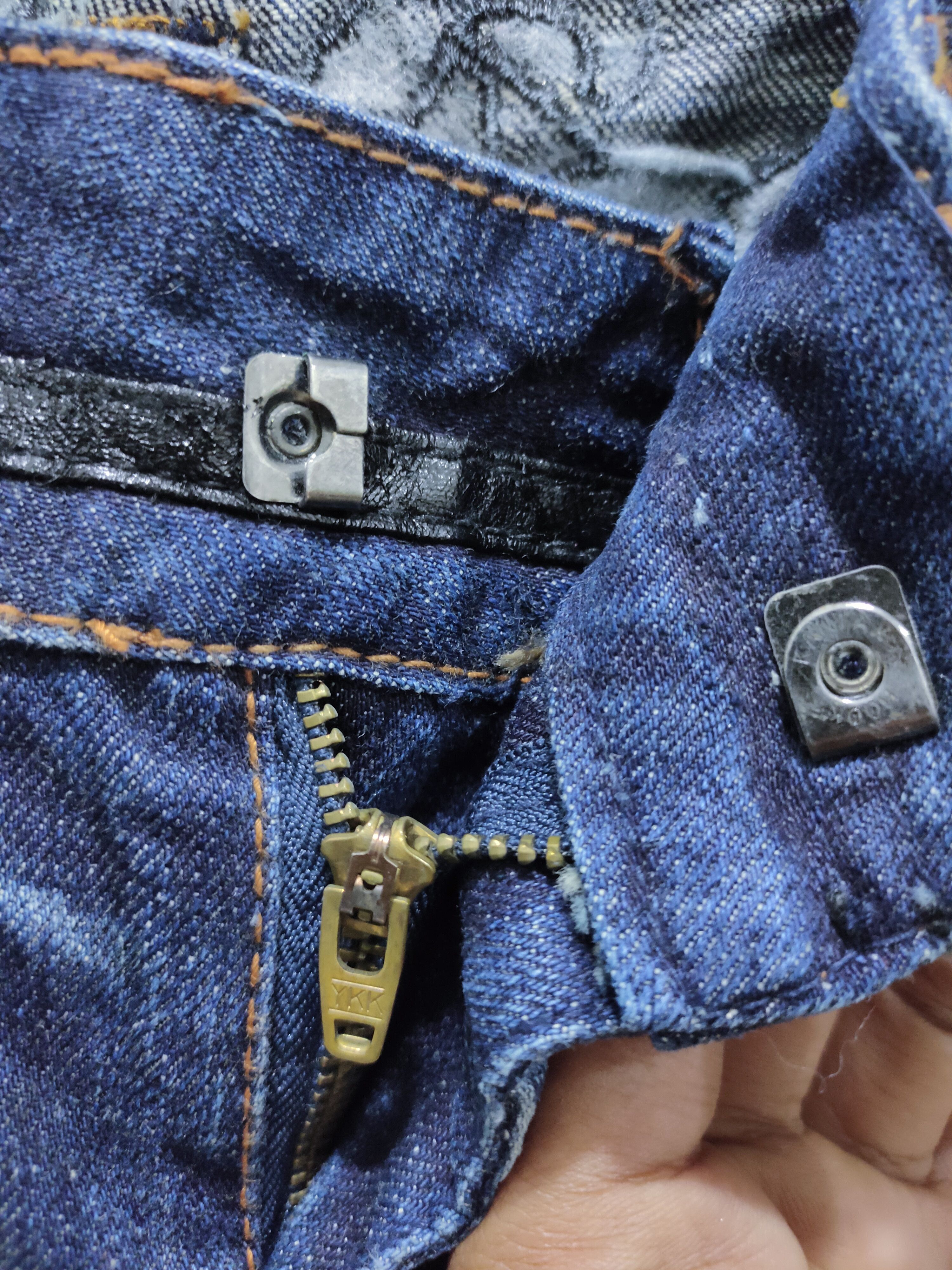 Denim & Co. × Japanese Brand STUDIO R.P Skulls Embroidery Seditionaries Acid Wash Jeans Size 28" / US 6 / IT 42 - 21 Thumbnail