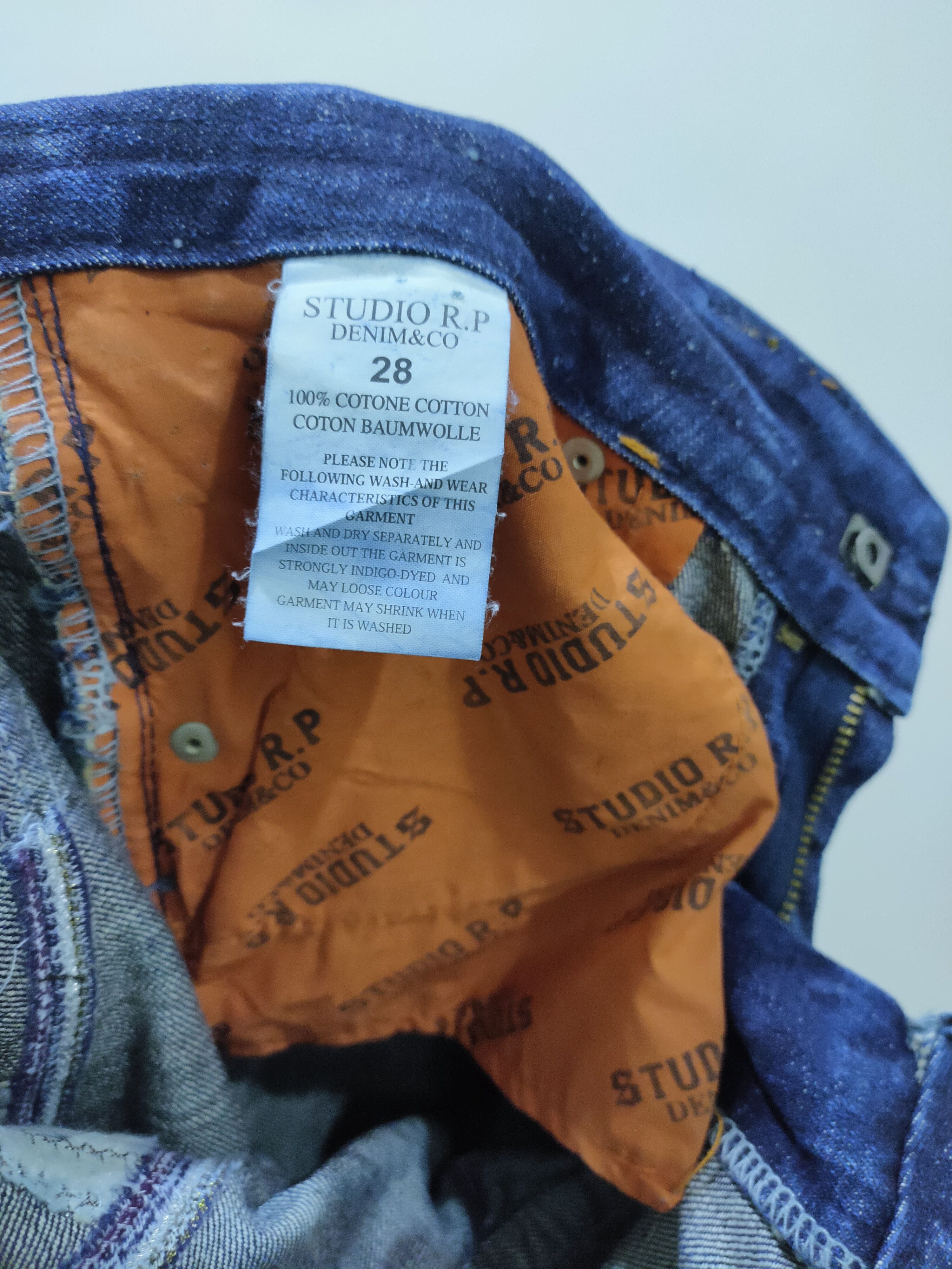 Denim & Co. × Japanese Brand STUDIO R.P Skulls Embroidery Seditionaries Acid Wash Jeans Size 28" / US 6 / IT 42 - 24 Thumbnail