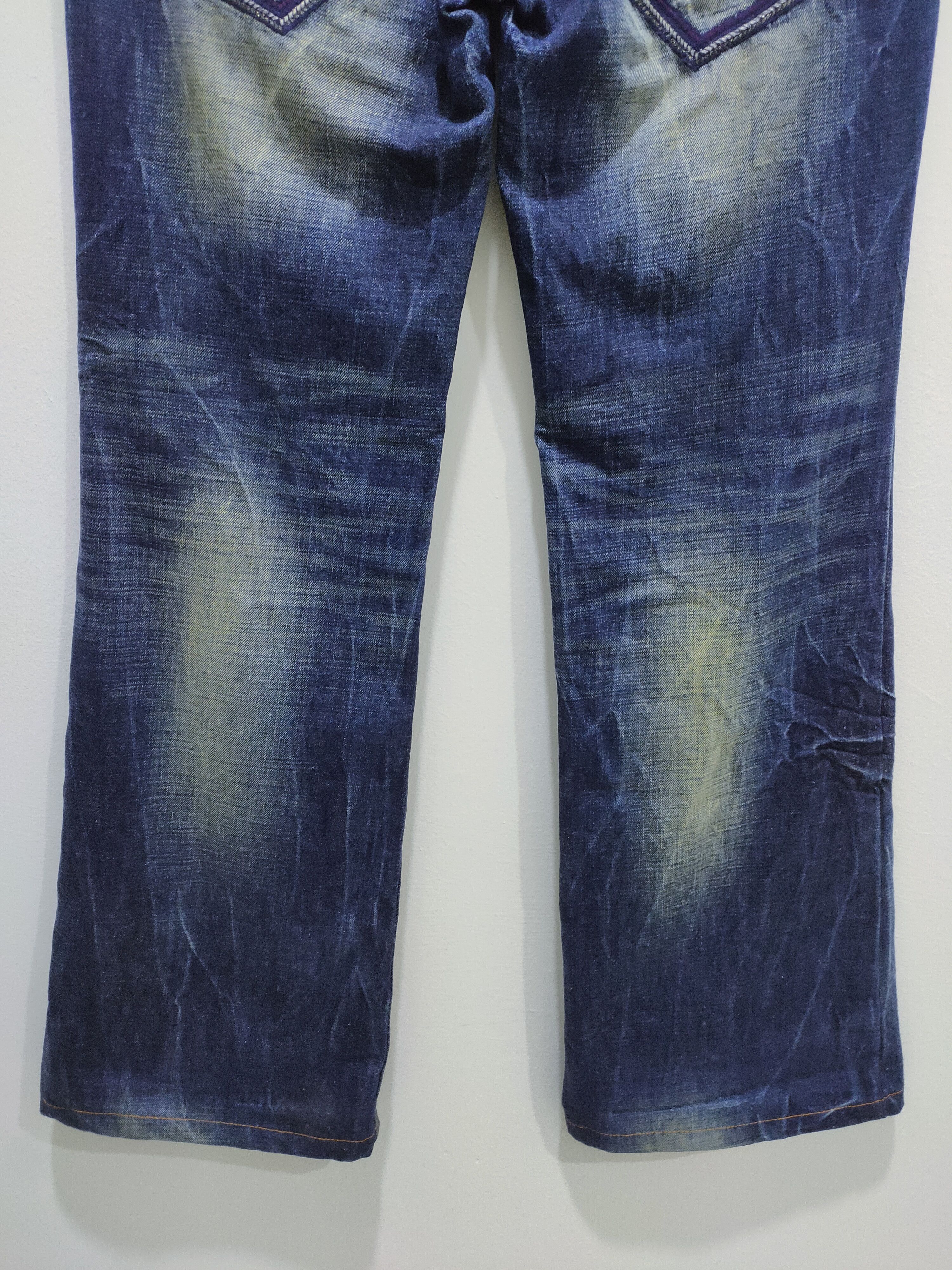 Denim & Co. × Japanese Brand STUDIO R.P Skulls Embroidery Seditionaries Acid Wash Jeans Size 28" / US 6 / IT 42 - 13 Thumbnail