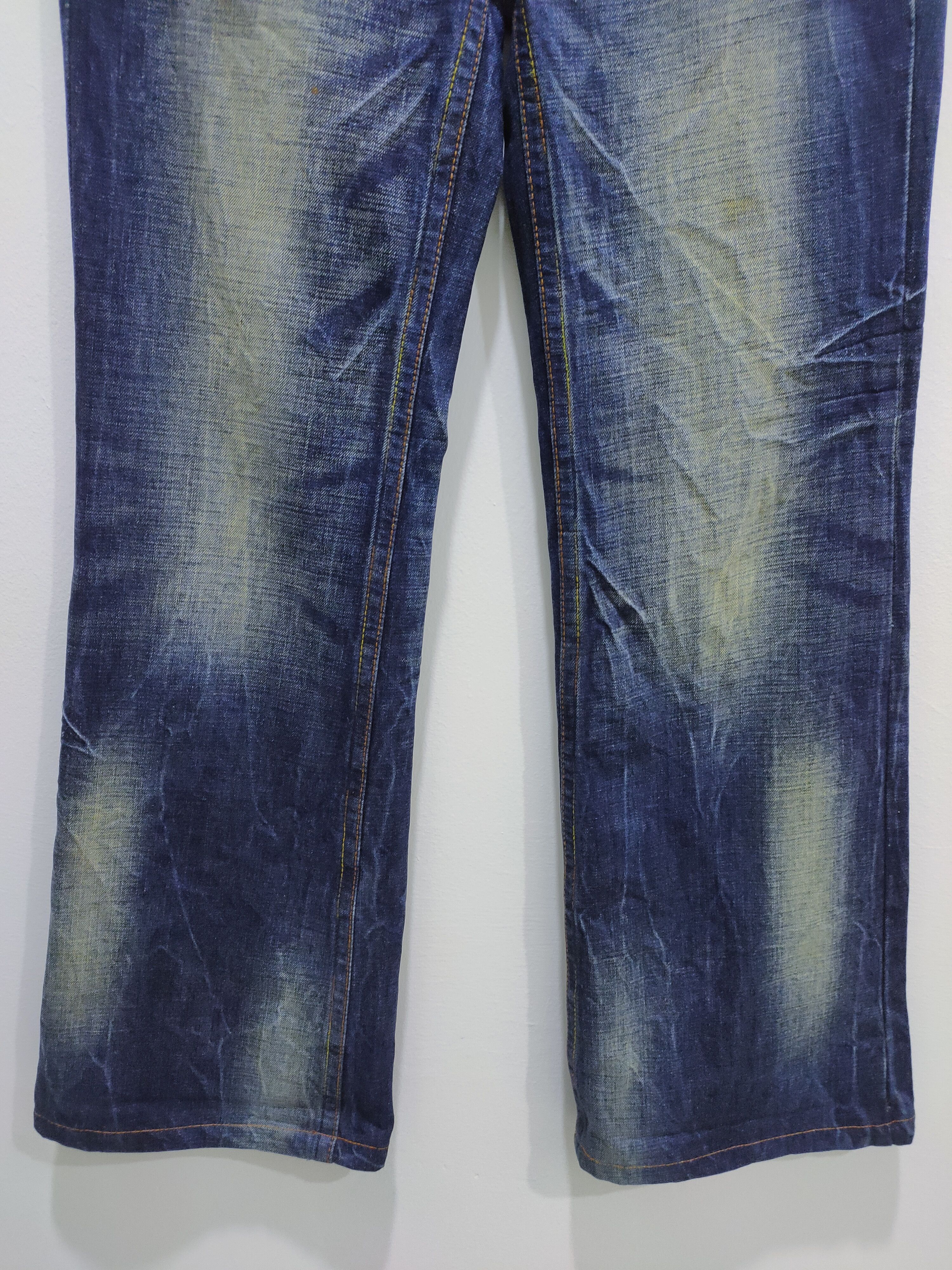 Denim & Co. × Japanese Brand STUDIO R.P Skulls Embroidery Seditionaries Acid Wash Jeans Size 28" / US 6 / IT 42 - 5 Thumbnail