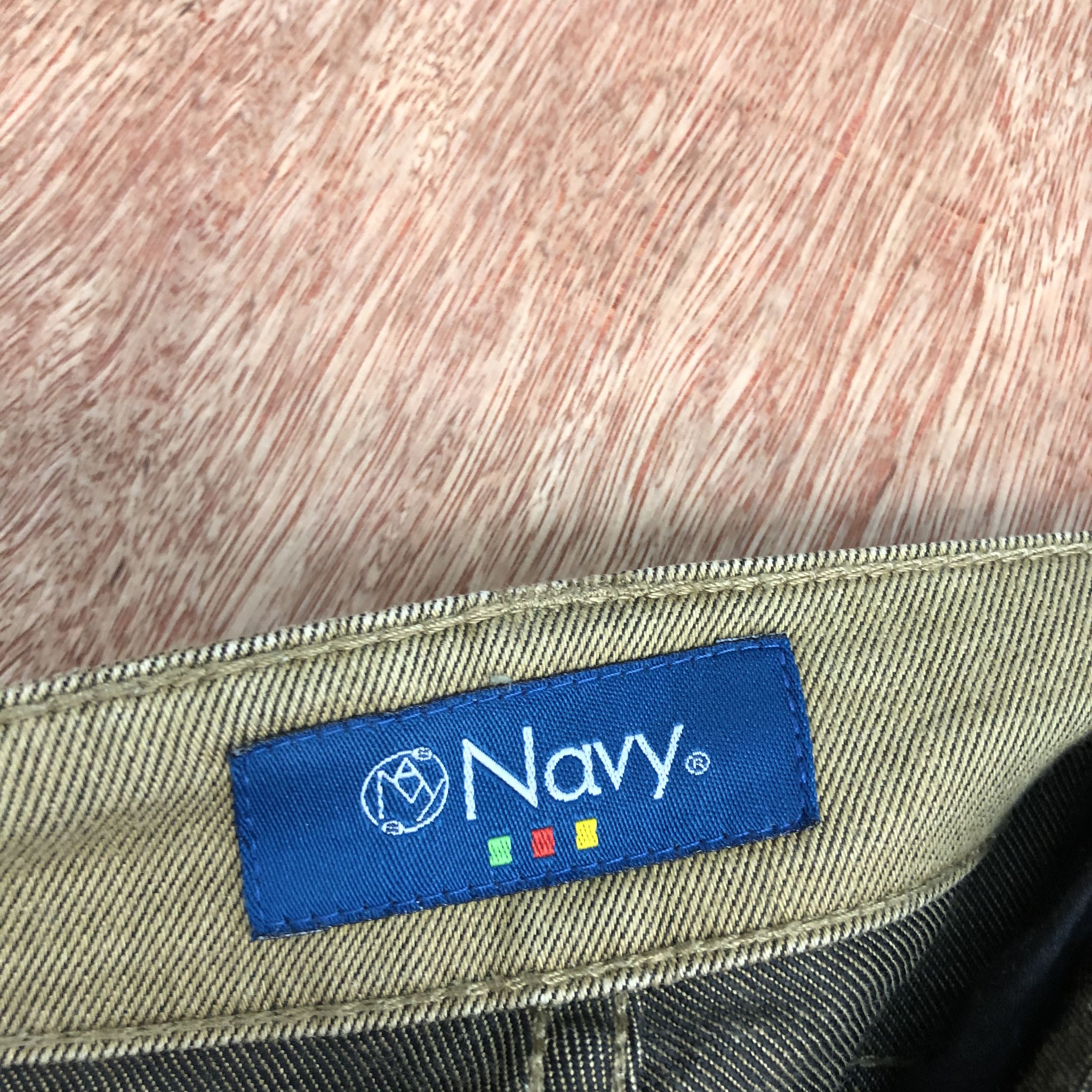 Old Navy NAVY Vintage 90s Stonewash Khakis Trouser Casual Slack Pant Size US 33 - 9 Thumbnail