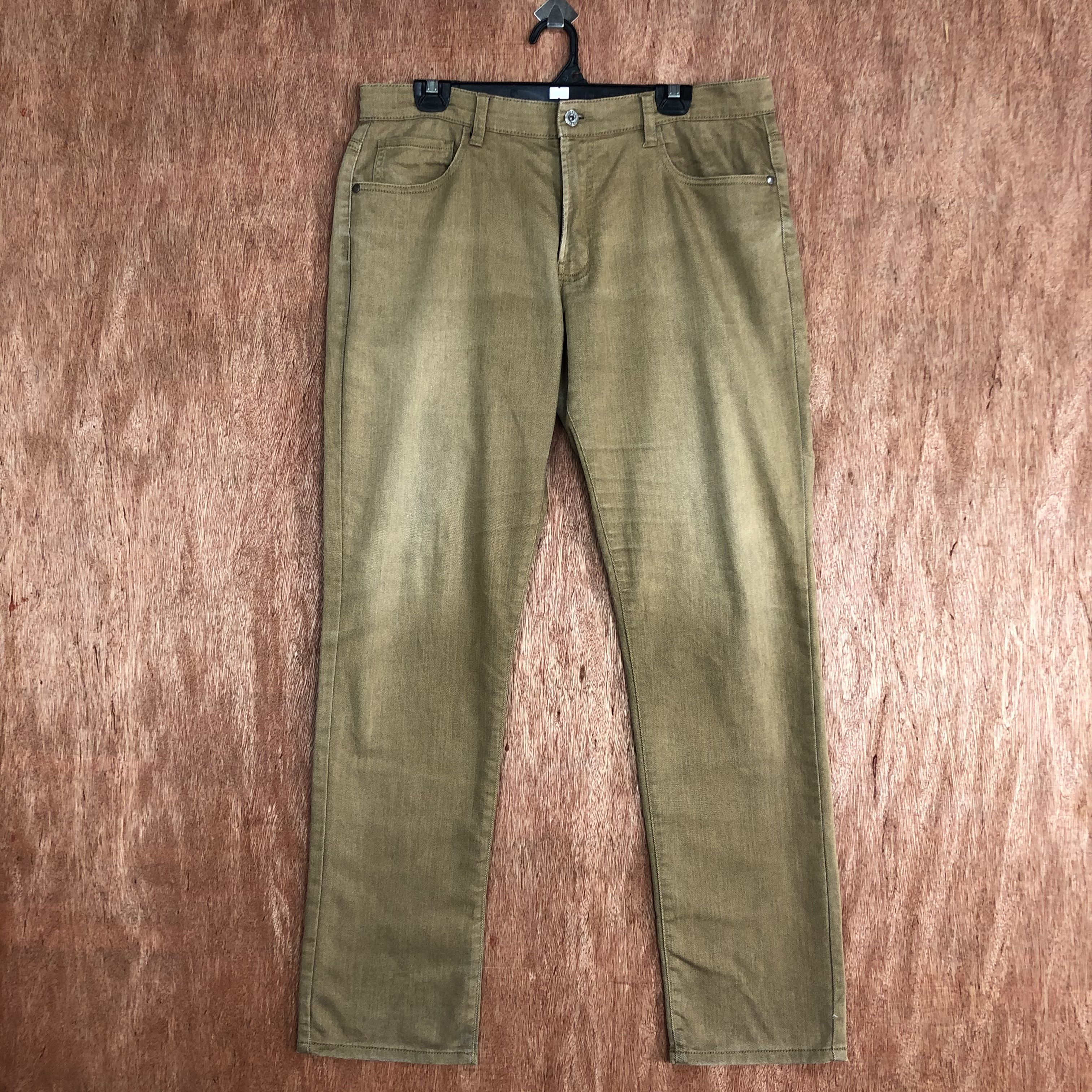 NAVY Vintage 90s Stonewash Khakis Trouser Casual Slack Pant