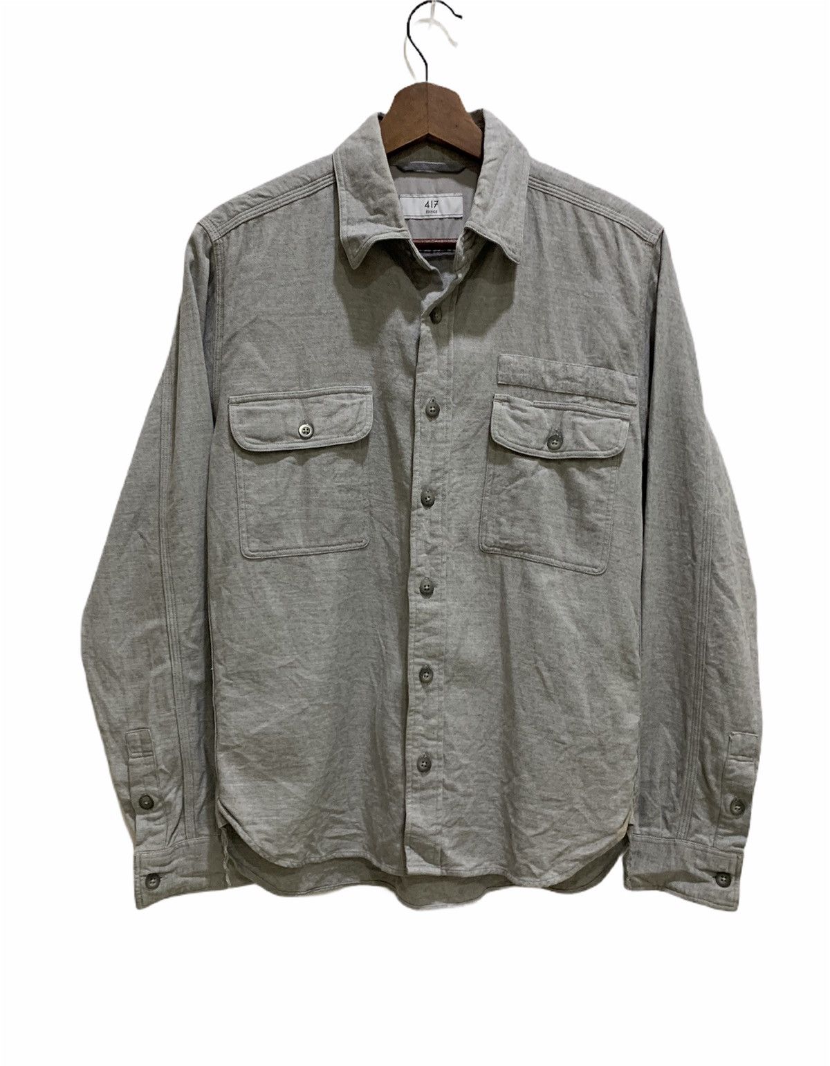 Flannel 417 EDIFICE Japan Multipocket Casual Button Flannel Jacket ...