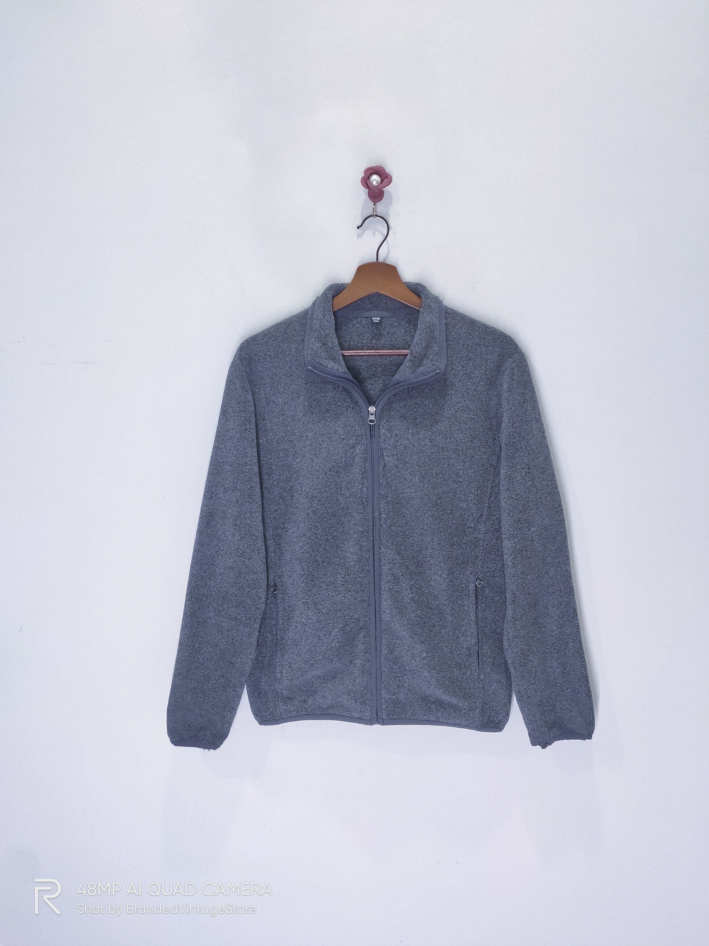 Japanese Brand UNIQLO Zipper Multipocket FleeceFur Sweatshirt Rider Jacket Size US M / EU 48-50 / 2 - 1 Thumbnail