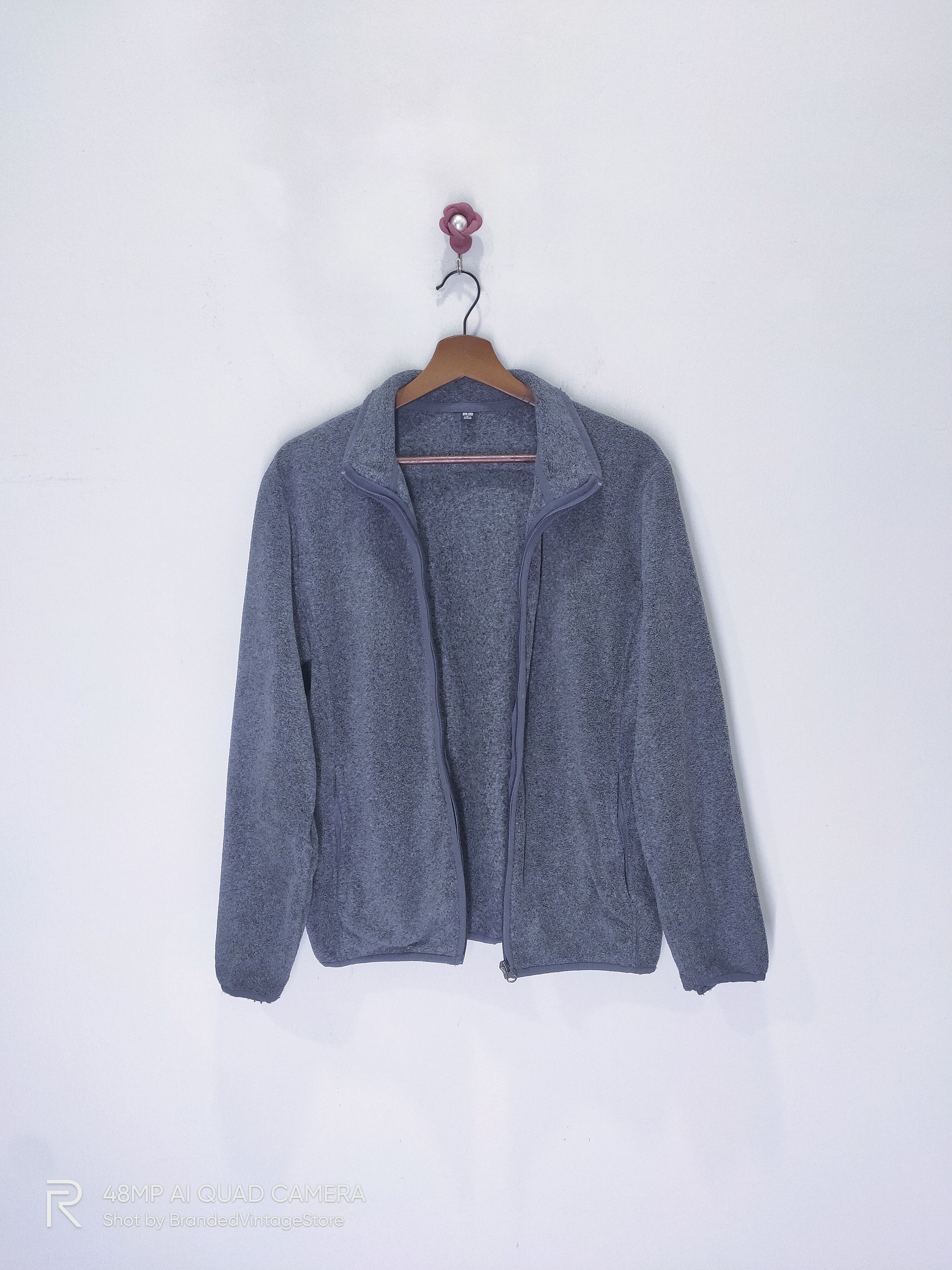 Japanese Brand UNIQLO Zipper Multipocket FleeceFur Sweatshirt Rider Jacket Size US M / EU 48-50 / 2 - 3 Thumbnail