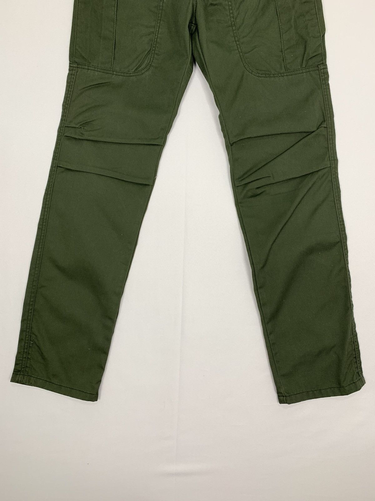 Japanese Brand 6 Pocket Carpenter Double Knee Stripe Waist Cargo Bush Pant Size US 32 / EU 48 - 5 Thumbnail
