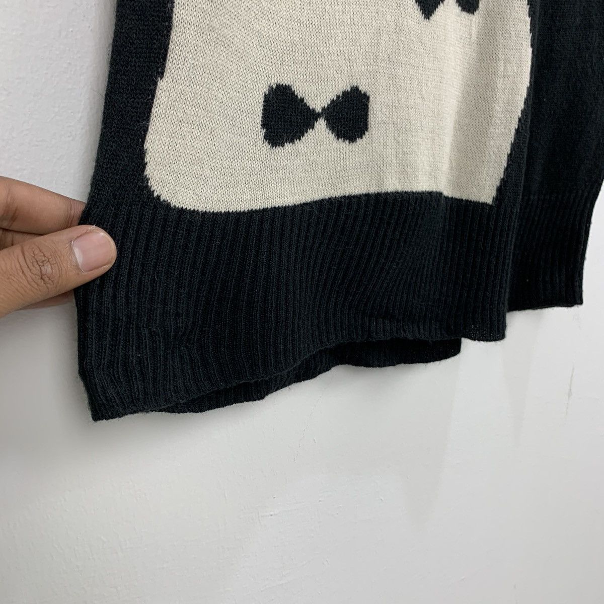 Aran Isles Knitwear × Designer SCOLAR Intarsia Big Logo Pet Animal Graphic Knitwear Tshirt Size S / US 4 / IT 40 - 10 Thumbnail