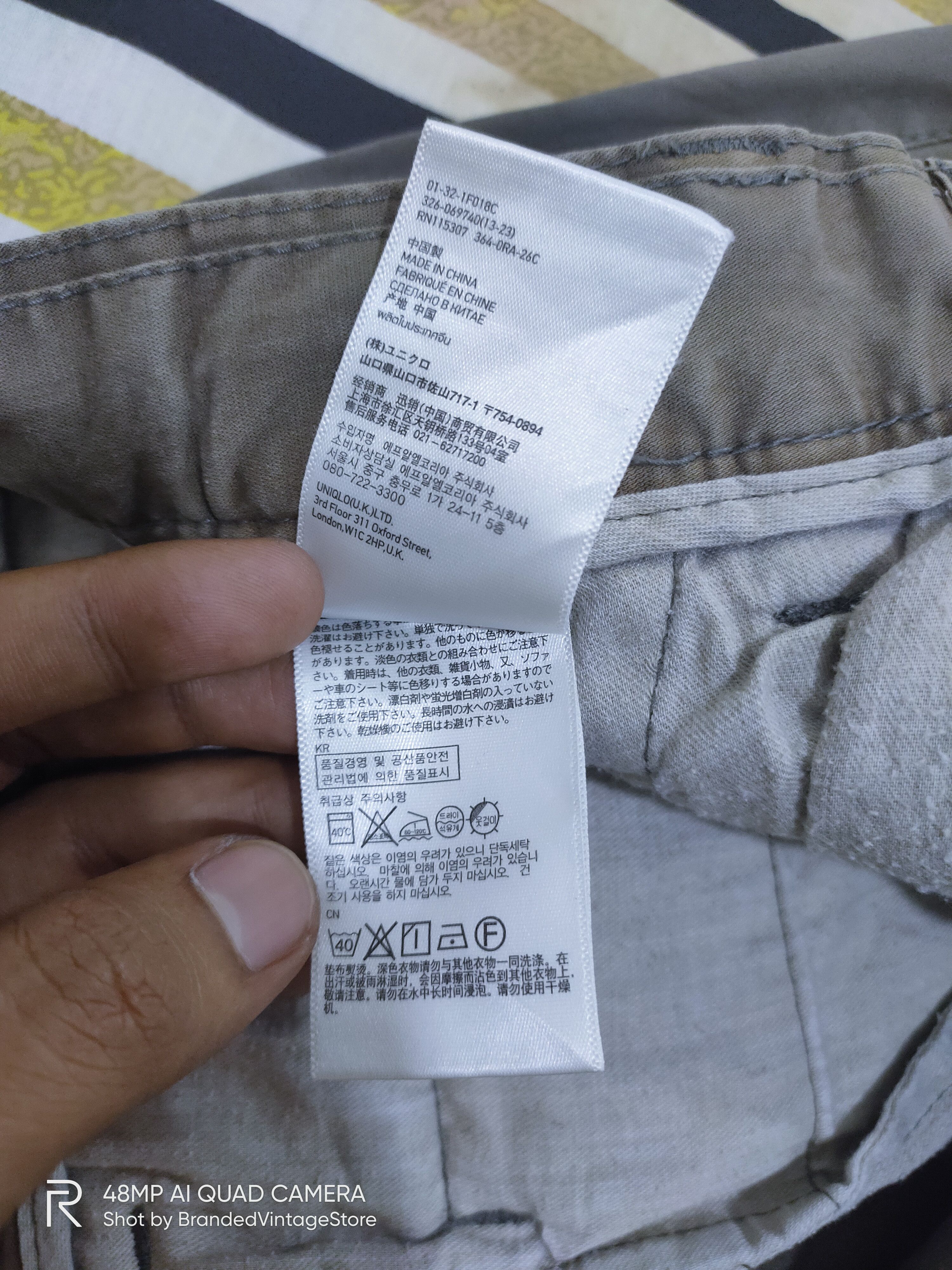 Japanese Brand UNIQLO Hard Cotton Distress Multipocket Utility Cargo Pants Size US 32 / EU 48 - 20 Thumbnail