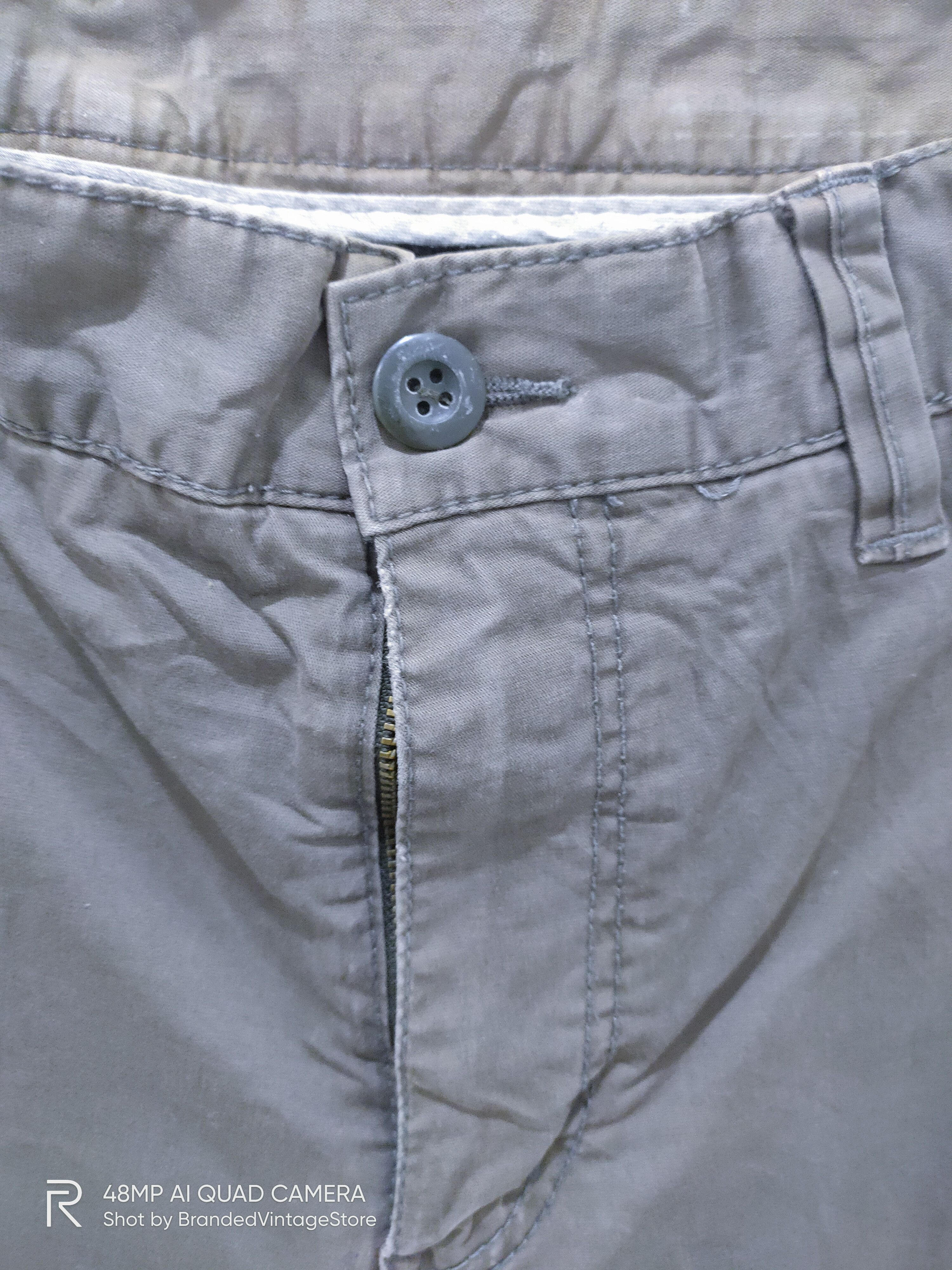 Japanese Brand UNIQLO Hard Cotton Distress Multipocket Utility Cargo Pants Size US 32 / EU 48 - 7 Thumbnail