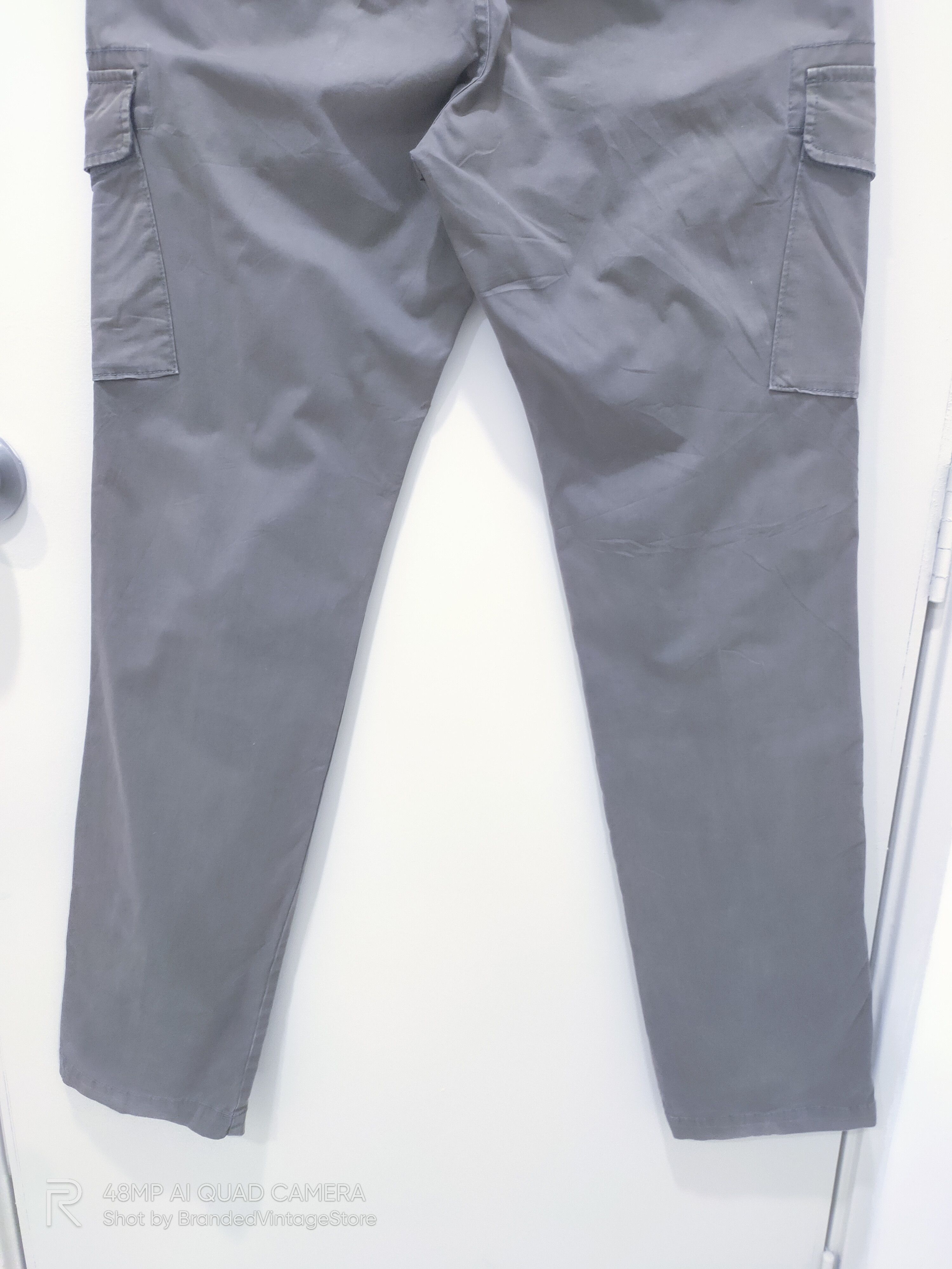 Japanese Brand UNIQLO Hard Cotton Distress Multipocket Utility Cargo Pants Size US 32 / EU 48 - 10 Thumbnail