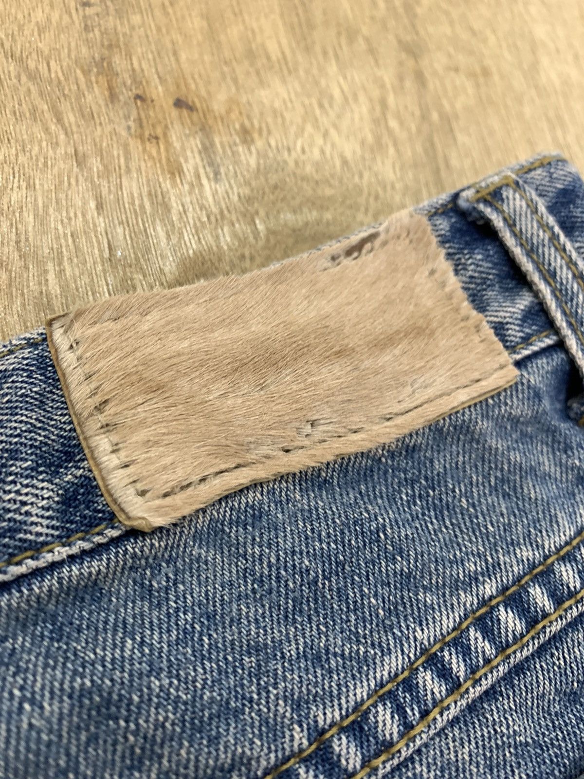 Japanese Brand VIRCA PHRASE Disstressed Denim SlimFit Harajuku Style Jeans Size 29" - 12 Thumbnail