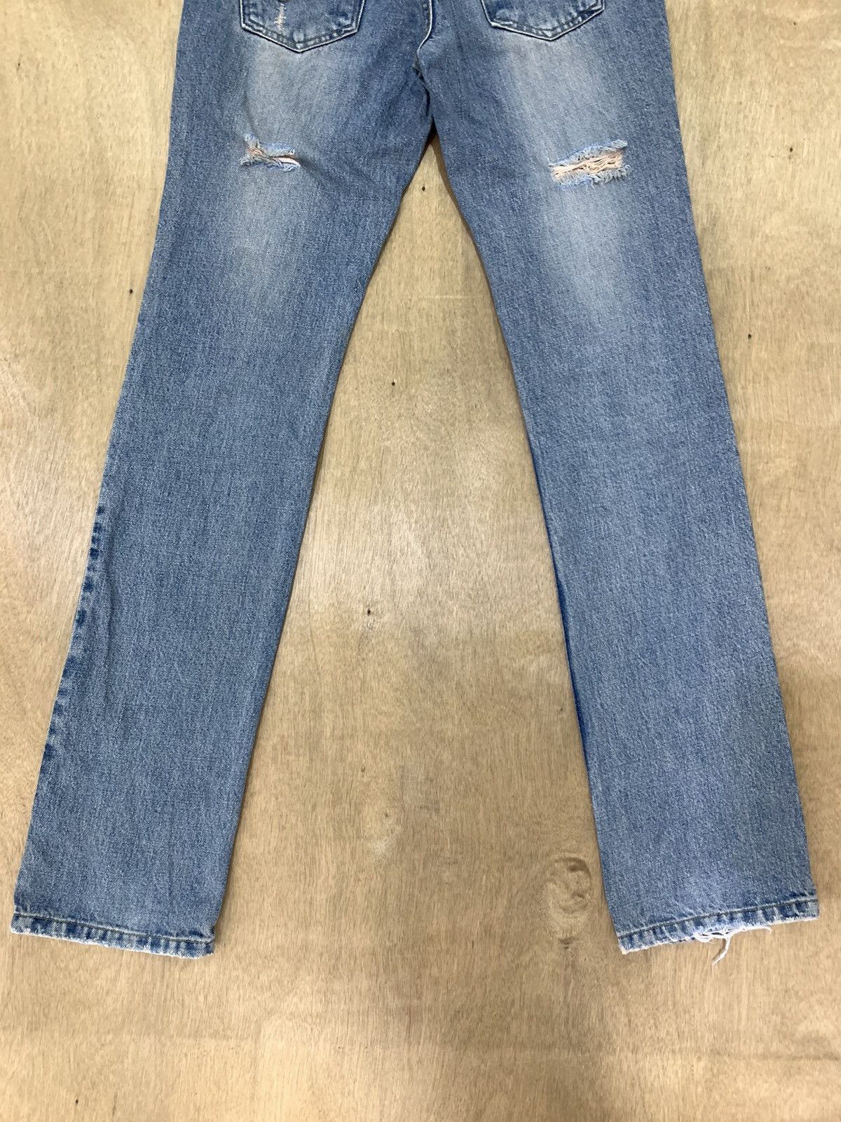 Japanese Brand VIRCA PHRASE Disstressed Denim SlimFit Harajuku Style Jeans Size 29" - 9 Thumbnail