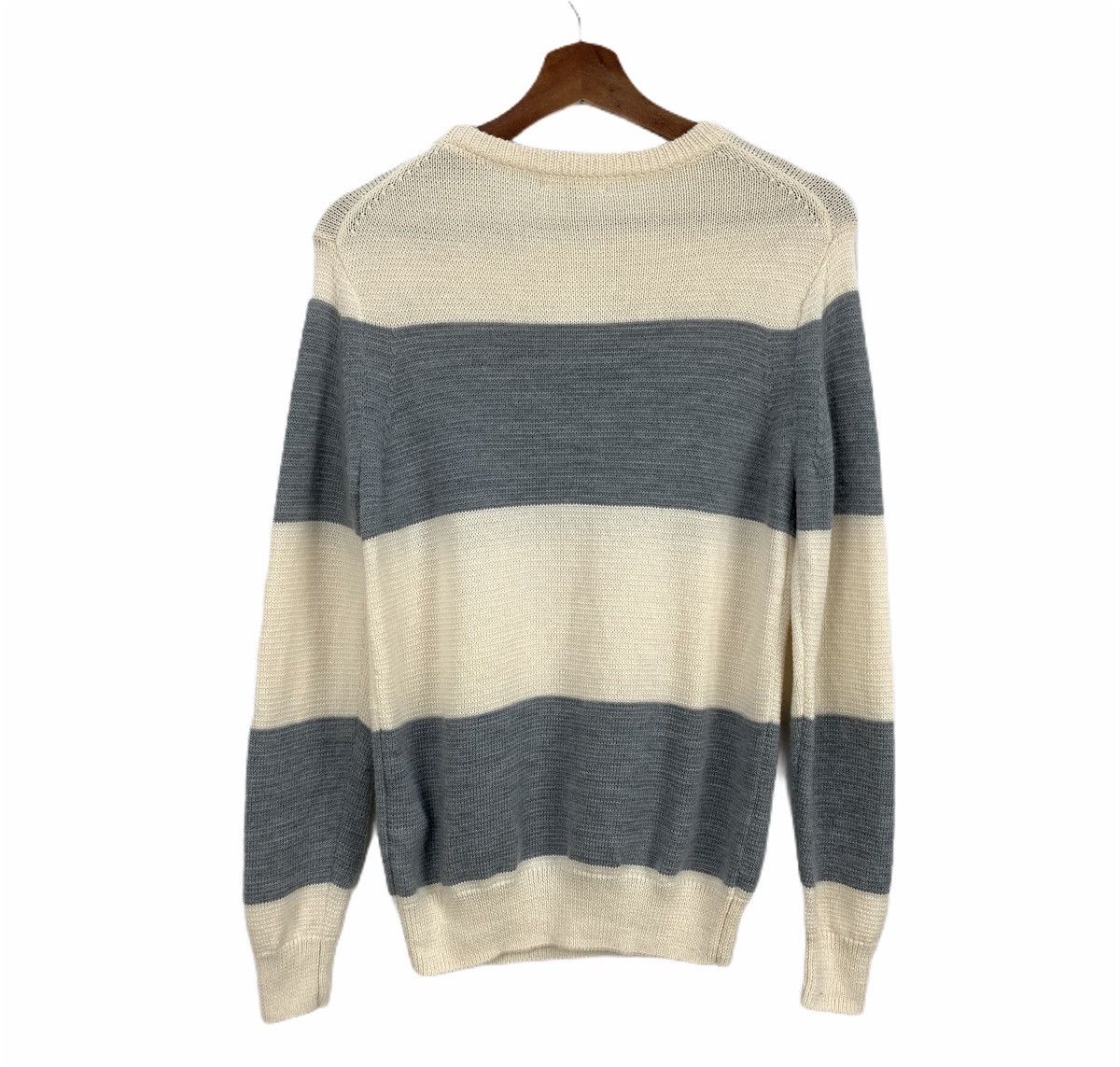 BEAUTY&YOUTH BEAUTY&YOUTH UNITED ARROWS Wool Striped Modern Knit Sweater Size US S / EU 44-46 / 1 - 2 Thumbnail