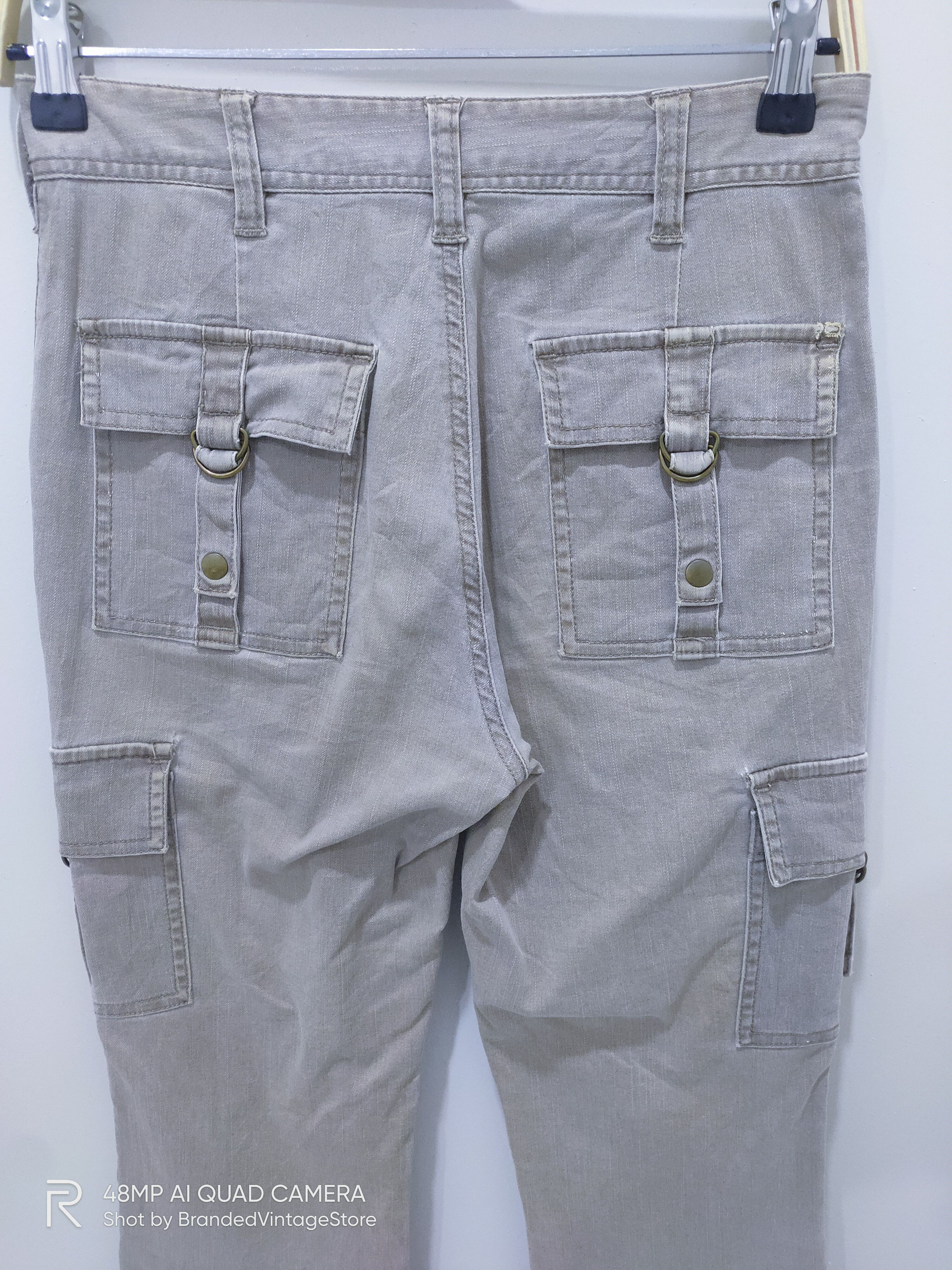 Japanese Brand × Seditionaries JOHN JELLO Punk Patchwork Multipocket Flare Cargo Bush Pant Size 28" / US 6 / IT 42 - 10 Thumbnail