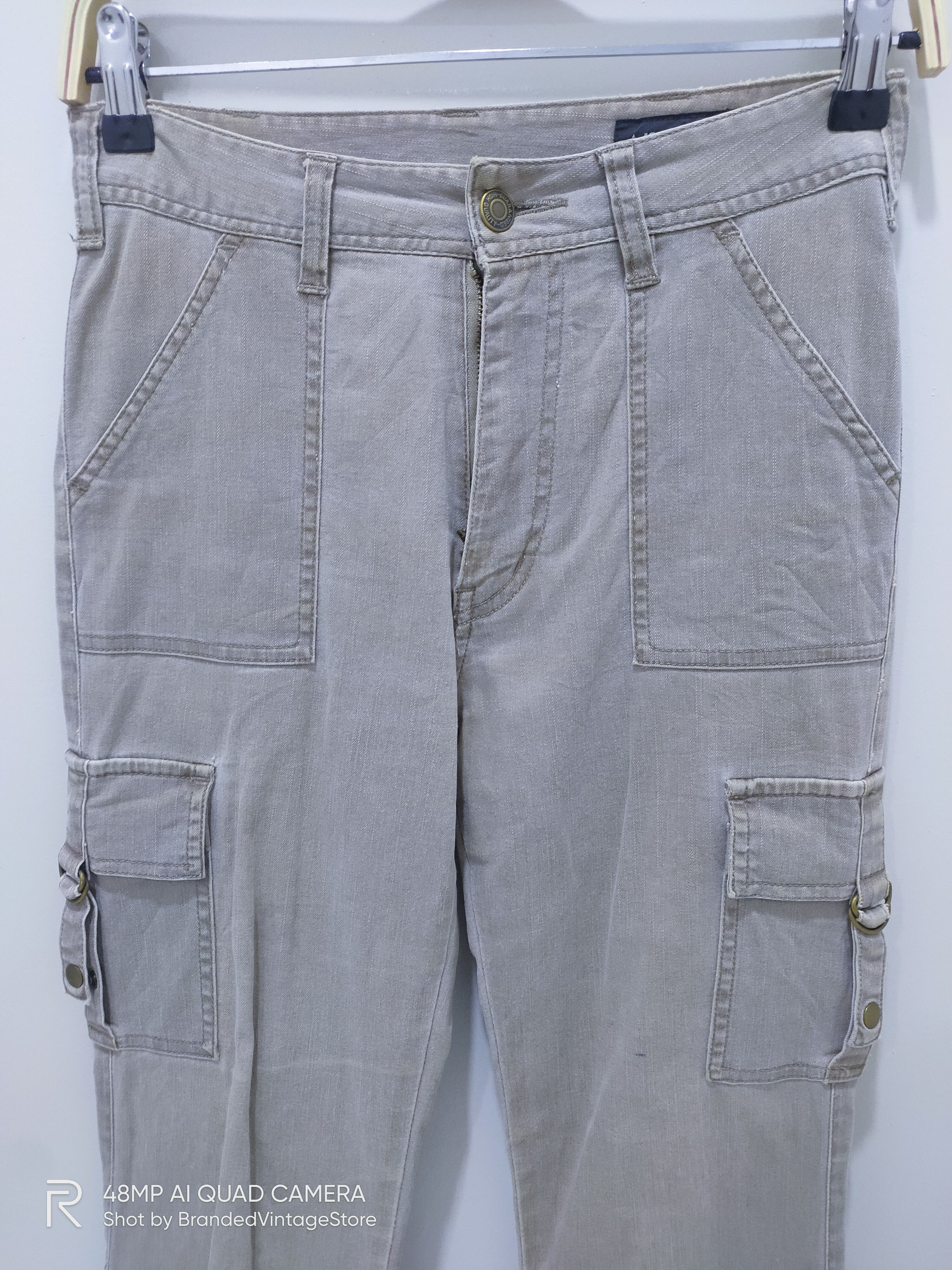 Japanese Brand × Seditionaries JOHN JELLO Punk Patchwork Multipocket Flare Cargo Bush Pant Size 28" / US 6 / IT 42 - 4 Thumbnail