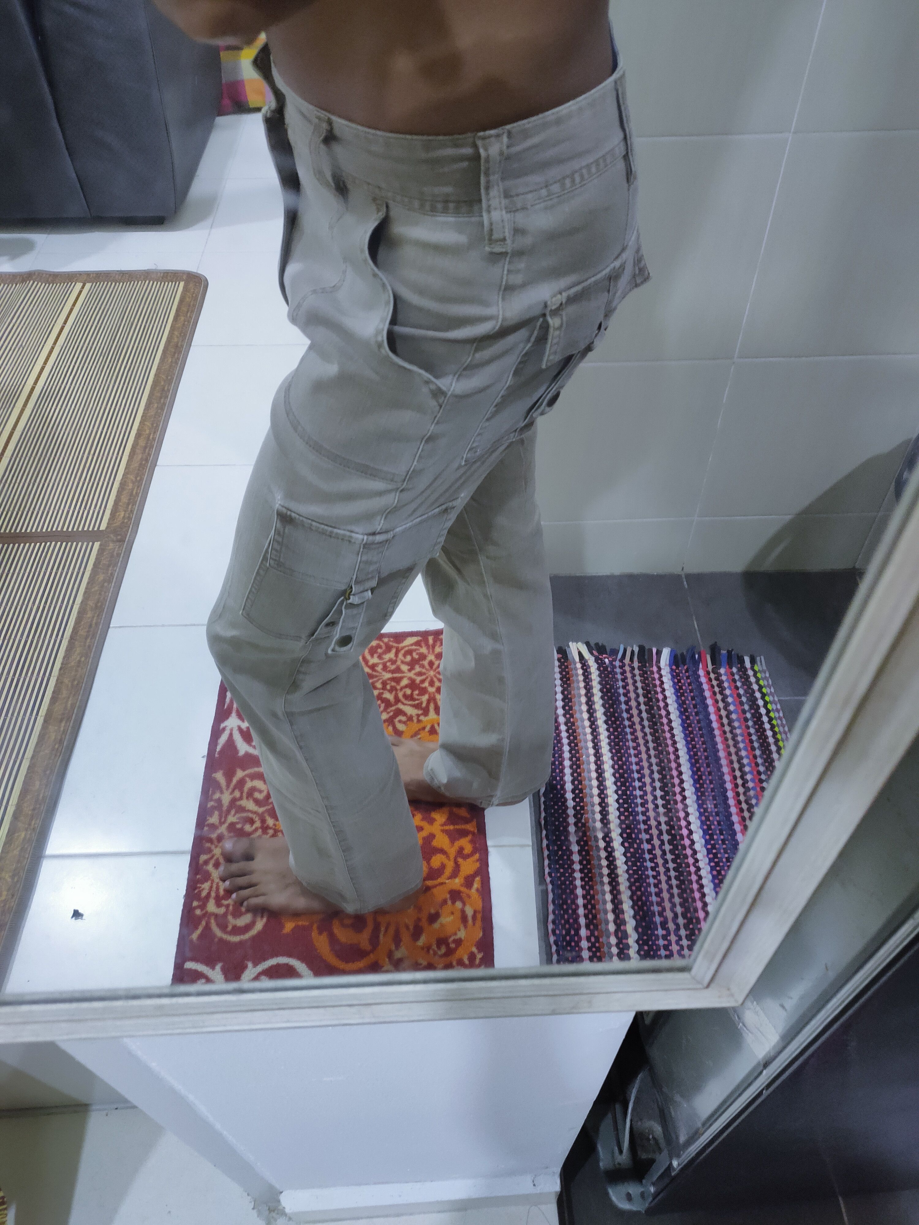 Japanese Brand × Seditionaries JOHN JELLO Punk Patchwork Multipocket Flare Cargo Bush Pant Size 28" / US 6 / IT 42 - 23 Thumbnail