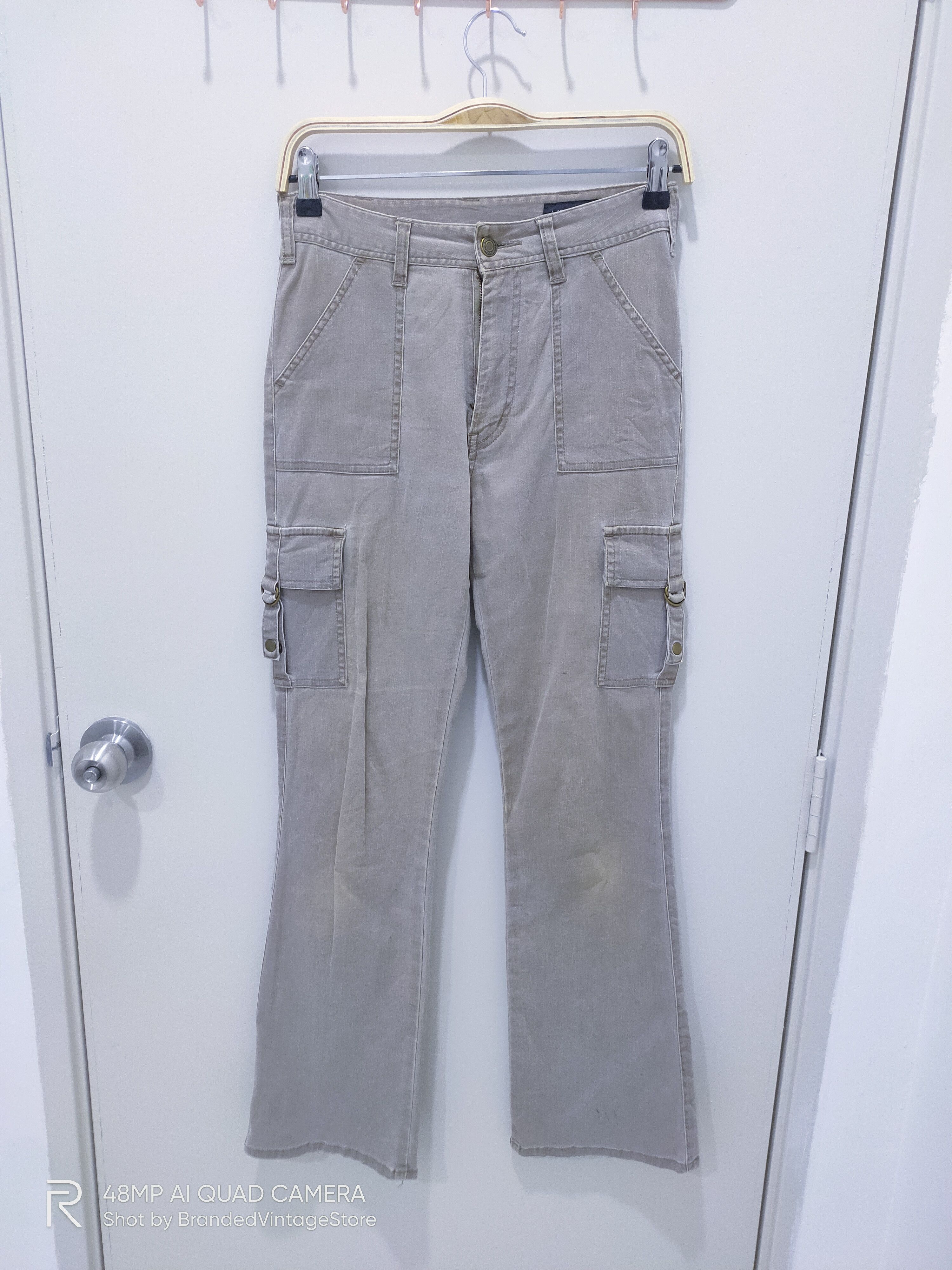 Japanese Brand × Seditionaries JOHN JELLO Punk Patchwork Multipocket Flare Cargo Bush Pant Size 28" / US 6 / IT 42 - 1 Thumbnail