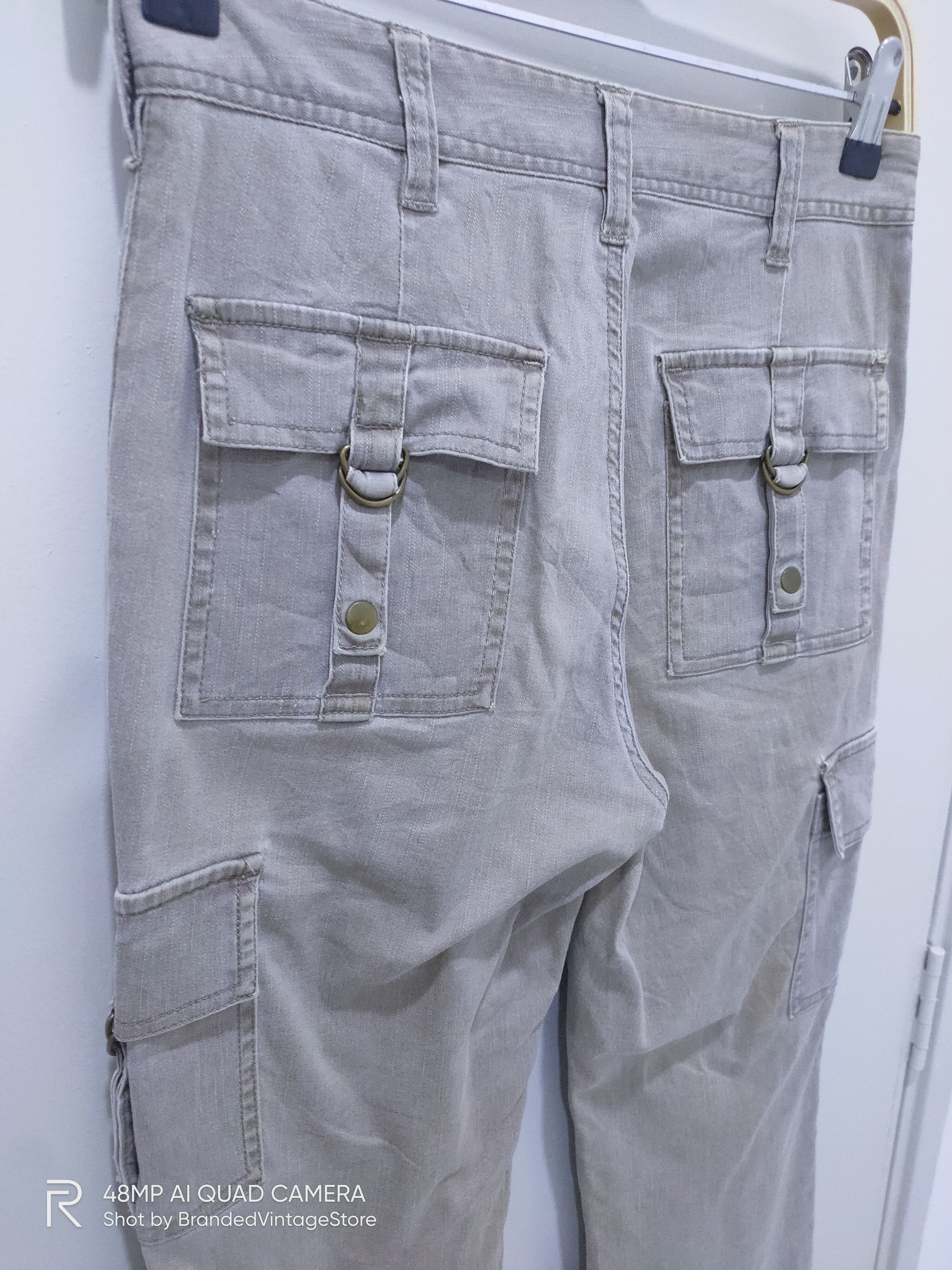 Japanese Brand × Seditionaries JOHN JELLO Punk Patchwork Multipocket Flare Cargo Bush Pant Size 28" / US 6 / IT 42 - 12 Thumbnail