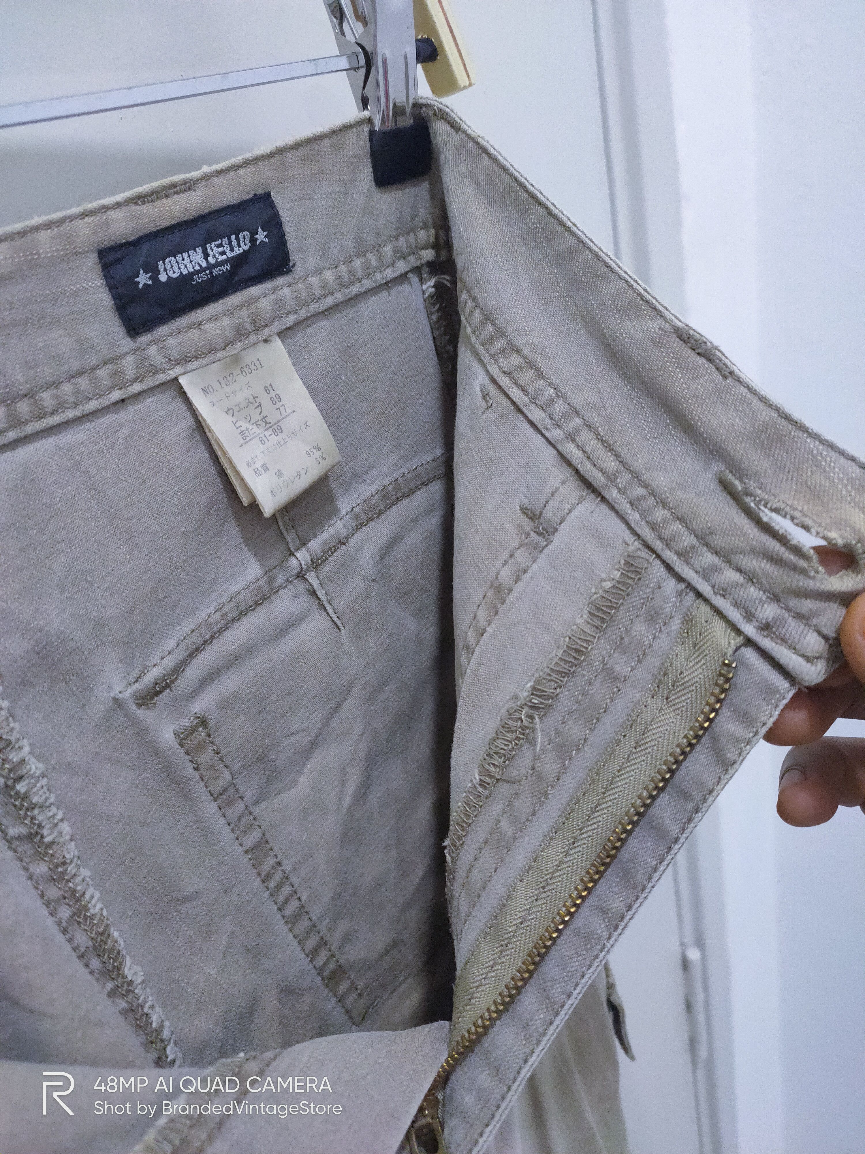Japanese Brand × Seditionaries JOHN JELLO Punk Patchwork Multipocket Flare Cargo Bush Pant Size 28" / US 6 / IT 42 - 17 Thumbnail