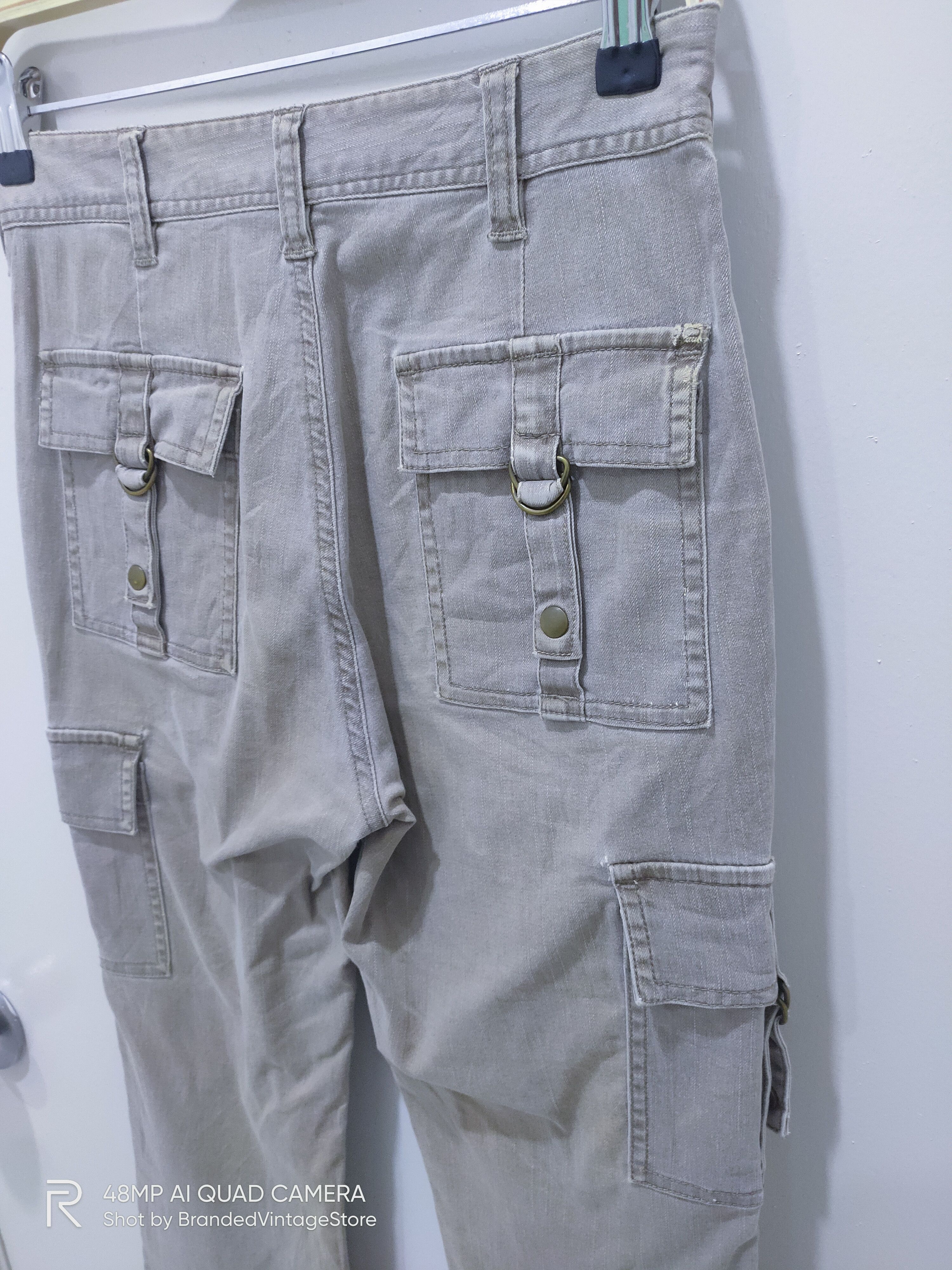 Japanese Brand × Seditionaries JOHN JELLO Punk Patchwork Multipocket Flare Cargo Bush Pant Size 28" / US 6 / IT 42 - 13 Thumbnail