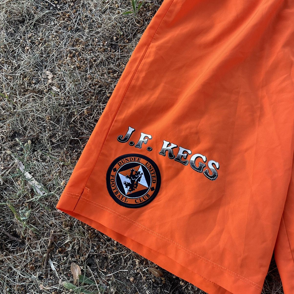 Vintage Vintage 90s Nike Drill Shorts Orange Swoosh Streetwear 28 Size US 28 / EU 44 - 3 Thumbnail
