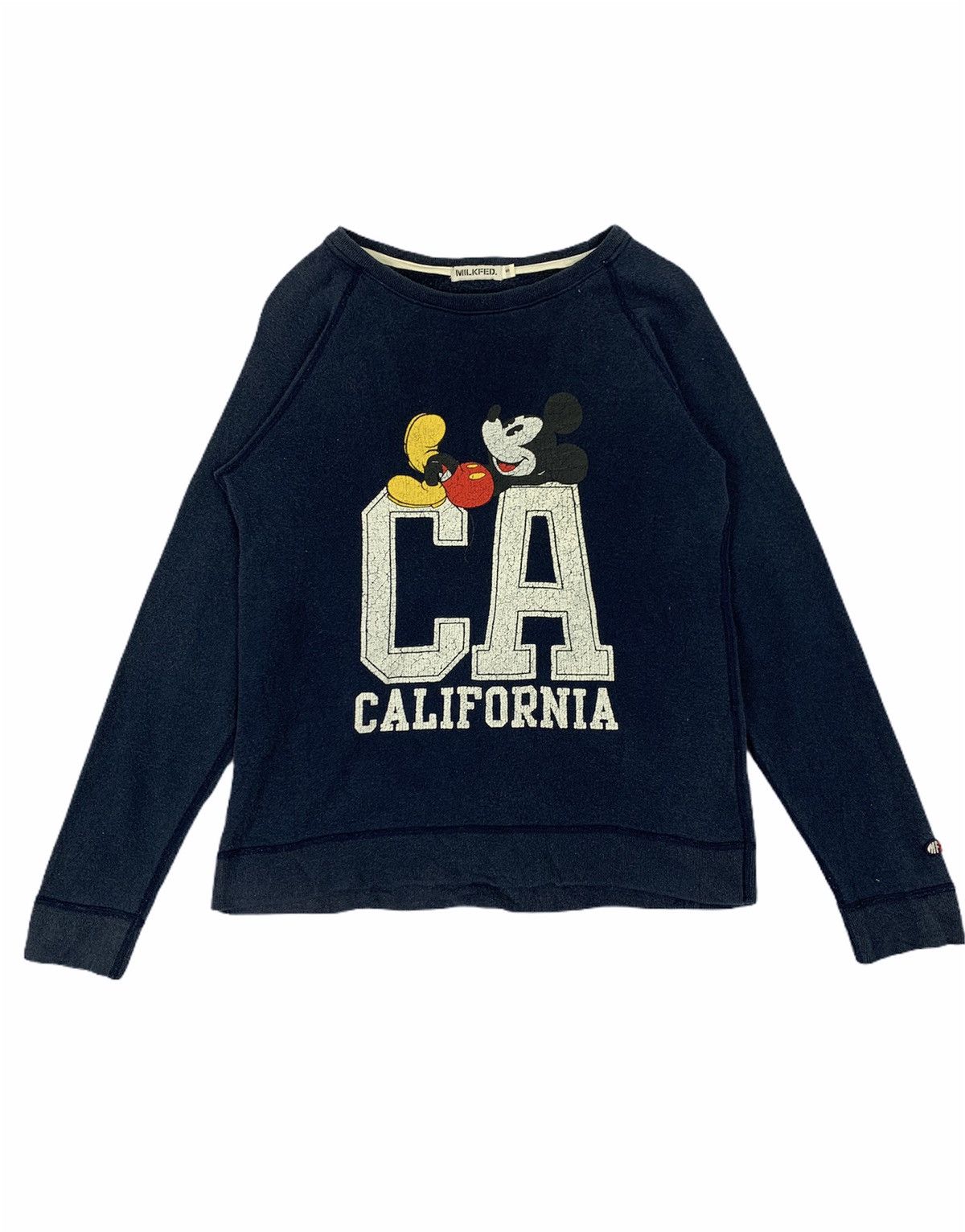 California Republic × Mickey Mouse MILKFED Mickey Mouse California Big Logo Graphic Sweatshirt Size S / US 4 / IT 40 - 1 Thumbnail