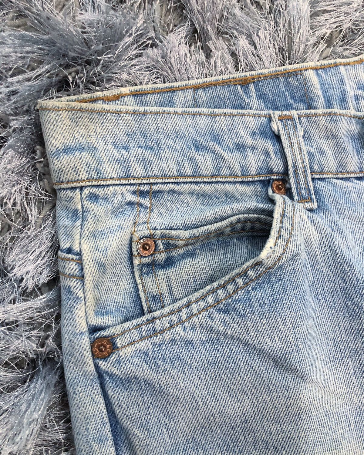 Levi's Rare Vintage Levi’s 505 Orange Tab Denim Jeans Size US 30 / EU 46 - 3 Thumbnail