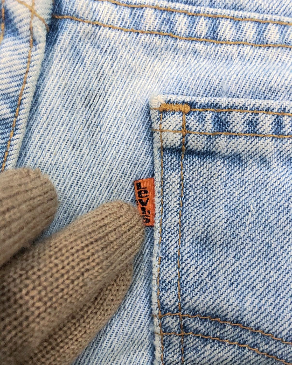 Levi's Rare Vintage Levi’s 505 Orange Tab Denim Jeans Size US 30 / EU 46 - 12 Thumbnail