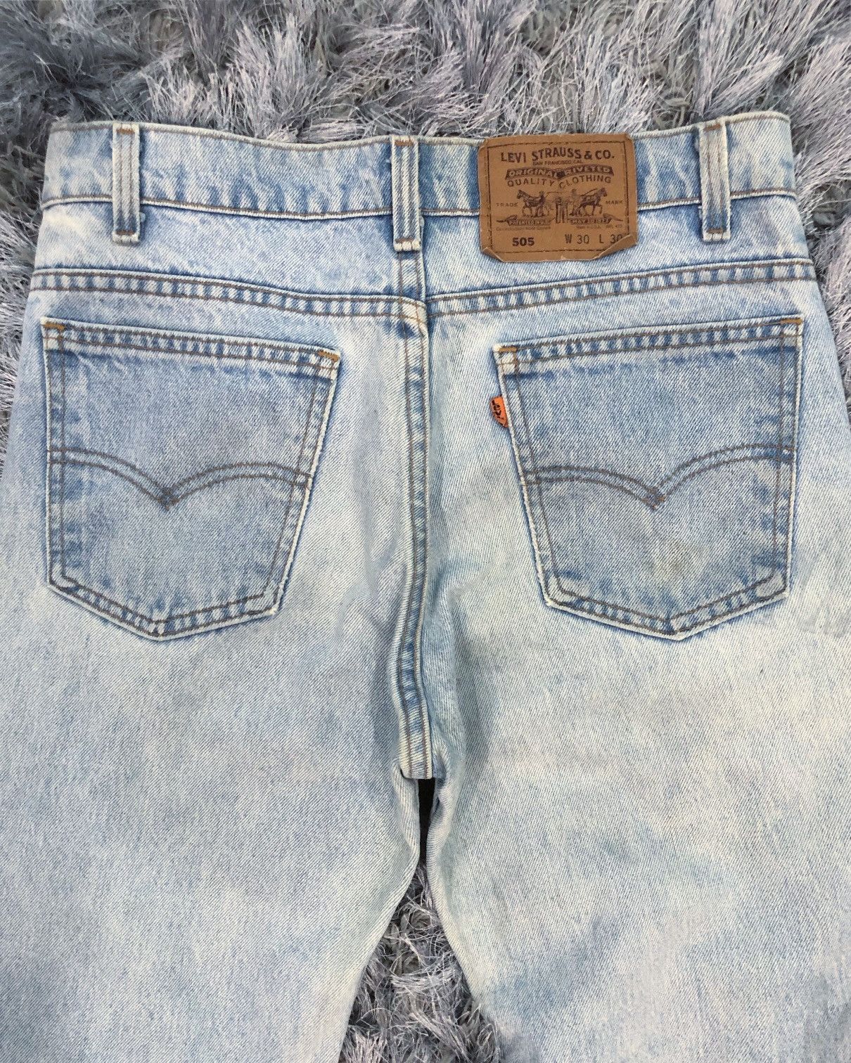 Levi's Rare Vintage Levi’s 505 Orange Tab Denim Jeans Size US 30 / EU 46 - 8 Thumbnail