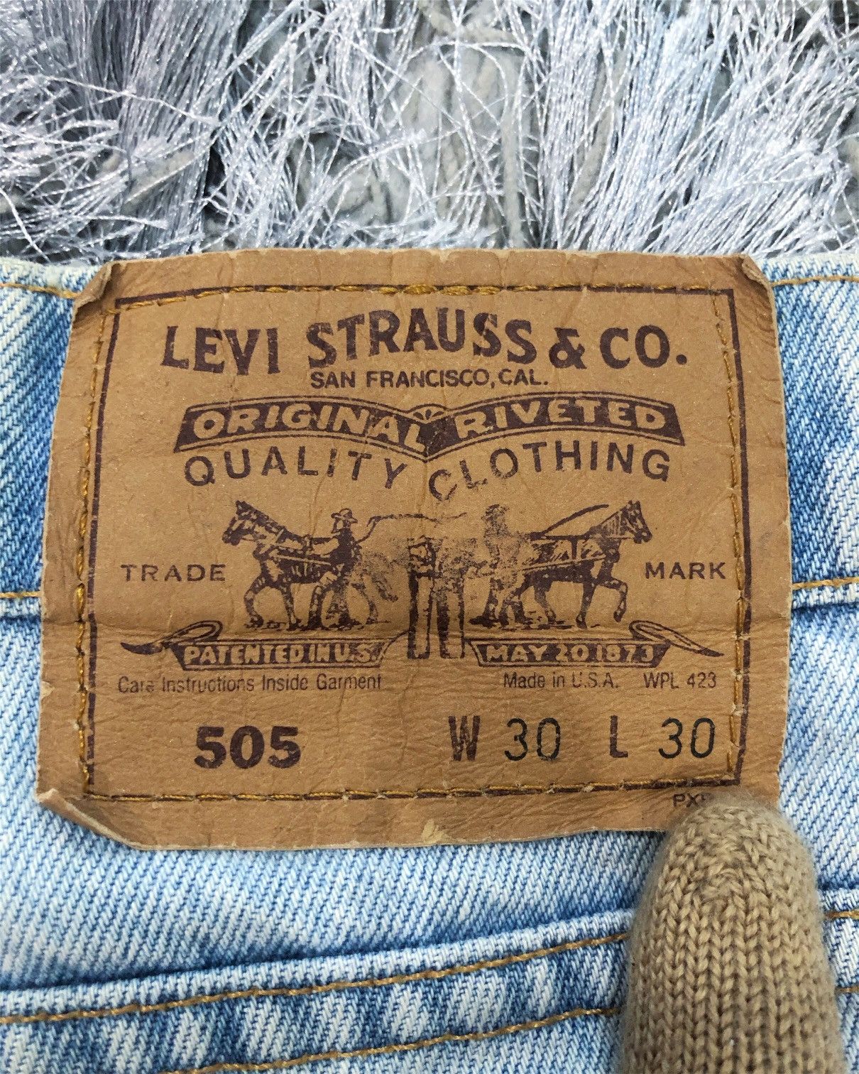 Levi's Rare Vintage Levi’s 505 Orange Tab Denim Jeans Size US 30 / EU 46 - 13 Thumbnail