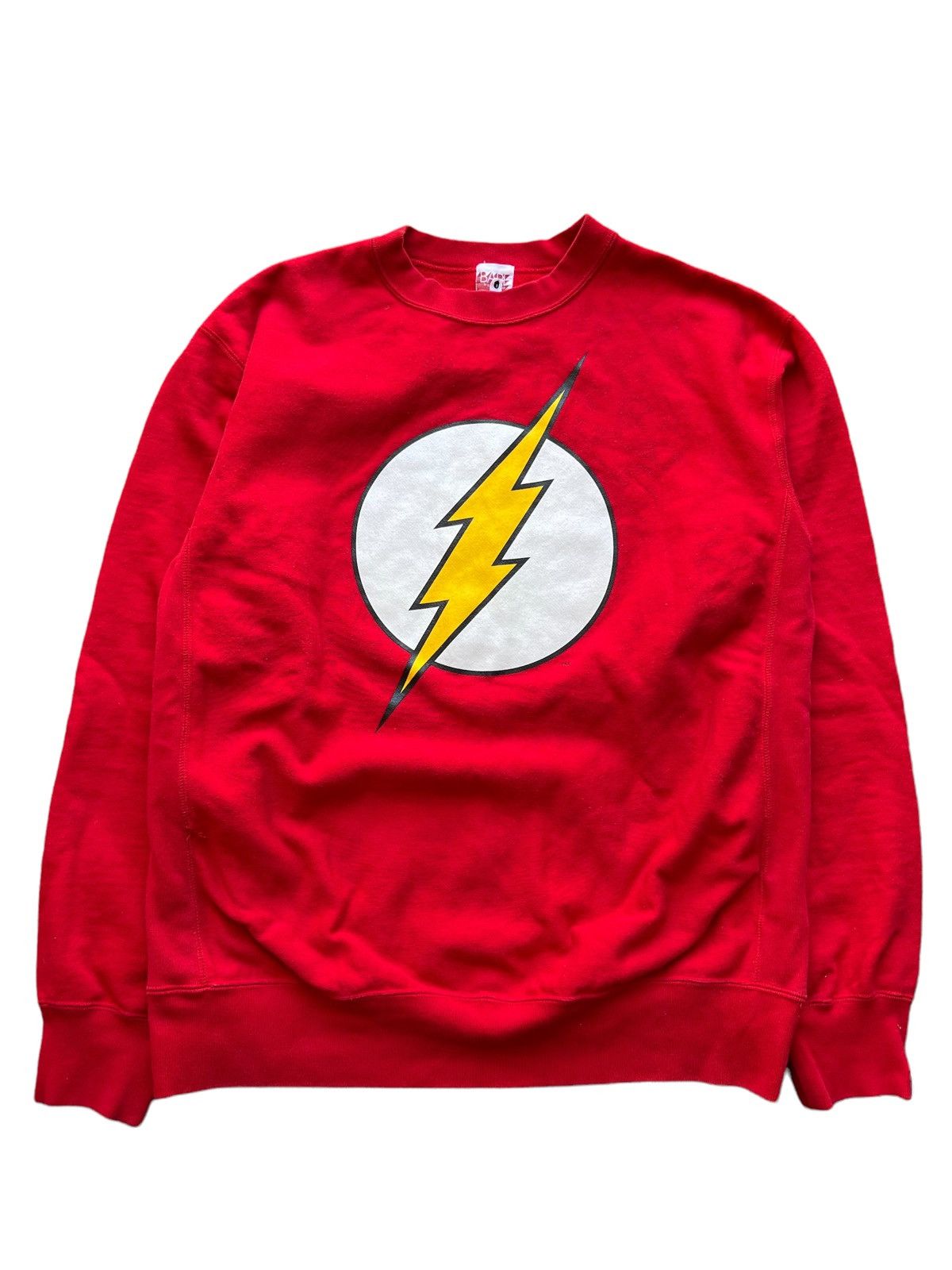 image of 2006 X Dc Comics The Flash Crewneck in Red, Men's (Size Large)