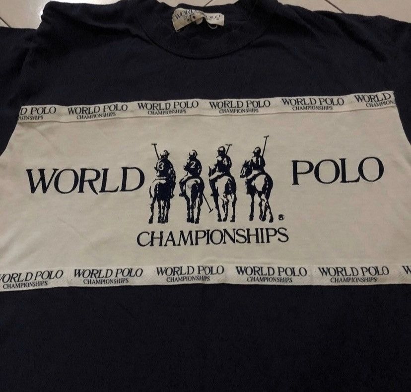 Beverly Hills Polo Club Vintage 90s world polo championships tshirt big logo Size US L / EU 52-54 / 3 - 2 Thumbnail