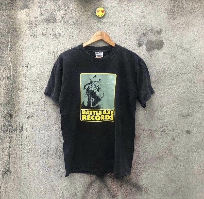 Band Tees Vintage battle axe records tshirt Size US M / EU 48-50 / 2 - 1 Thumbnail