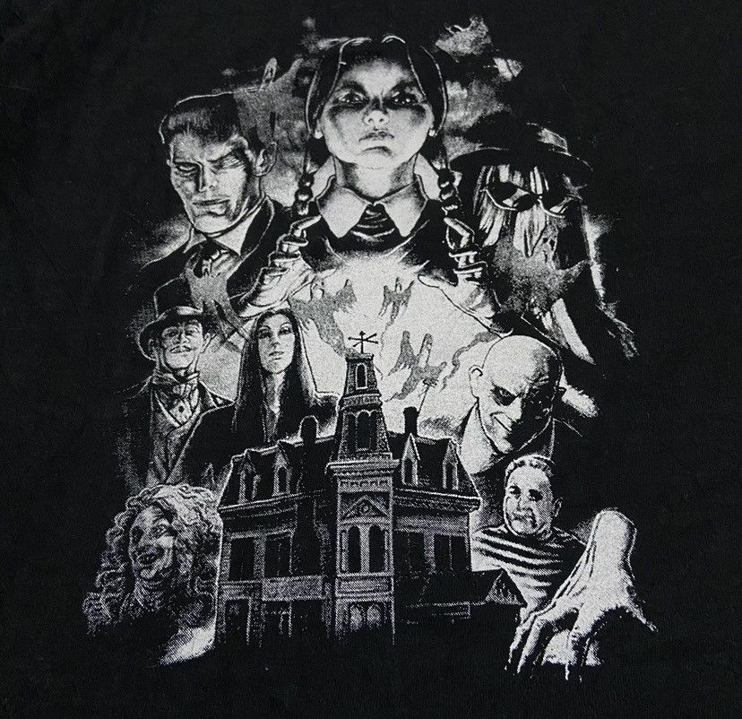 Expert Horror Vintage the addams family tshirt movie Size US M / EU 48-50 / 2 - 2 Thumbnail