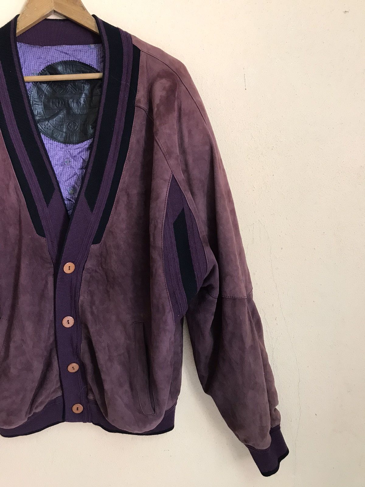 Designer × Torras VINTAGE TORRAS CARDIGAN LIKE LEATHER JACKET PVC Size US L / EU 52-54 / 3 - 6 Thumbnail