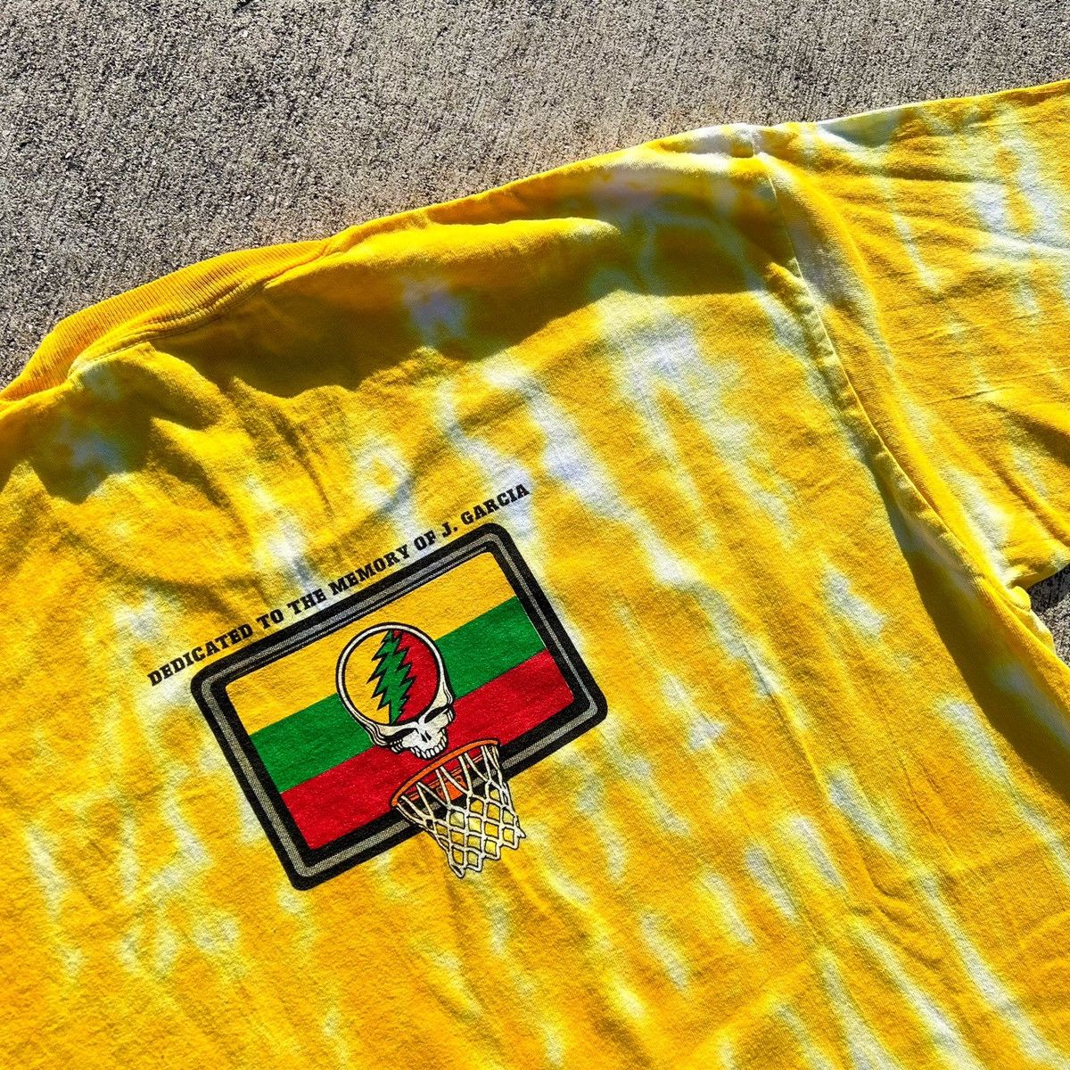 Band Tees × Vintage 🏀90s VERY RARE Autographed Grateful Dead x Lithuania Tee🔥 Size US XL / EU 56 / 4 - 8 Thumbnail