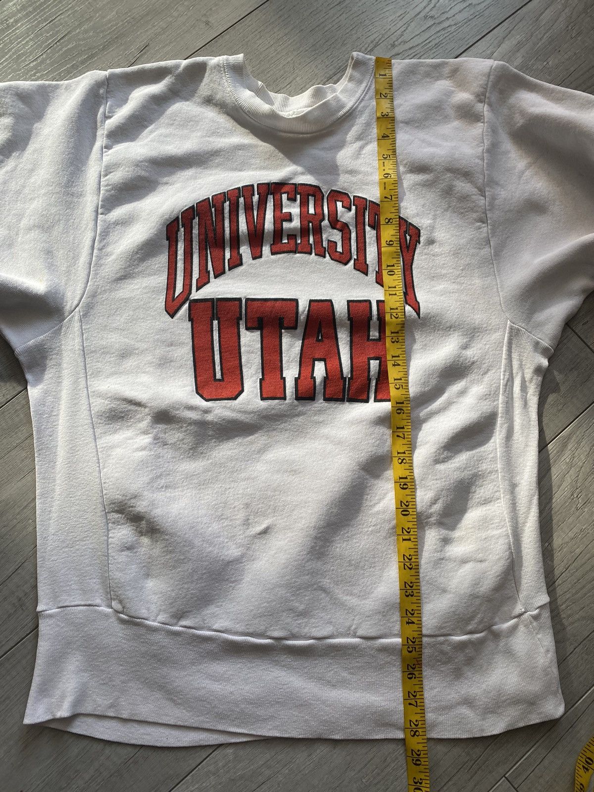 NCAA × Vintage Vintage 80s 90s University Of Utah Reverse Weave Sweatshirt Size US L / EU 52-54 / 3 - 12 Thumbnail