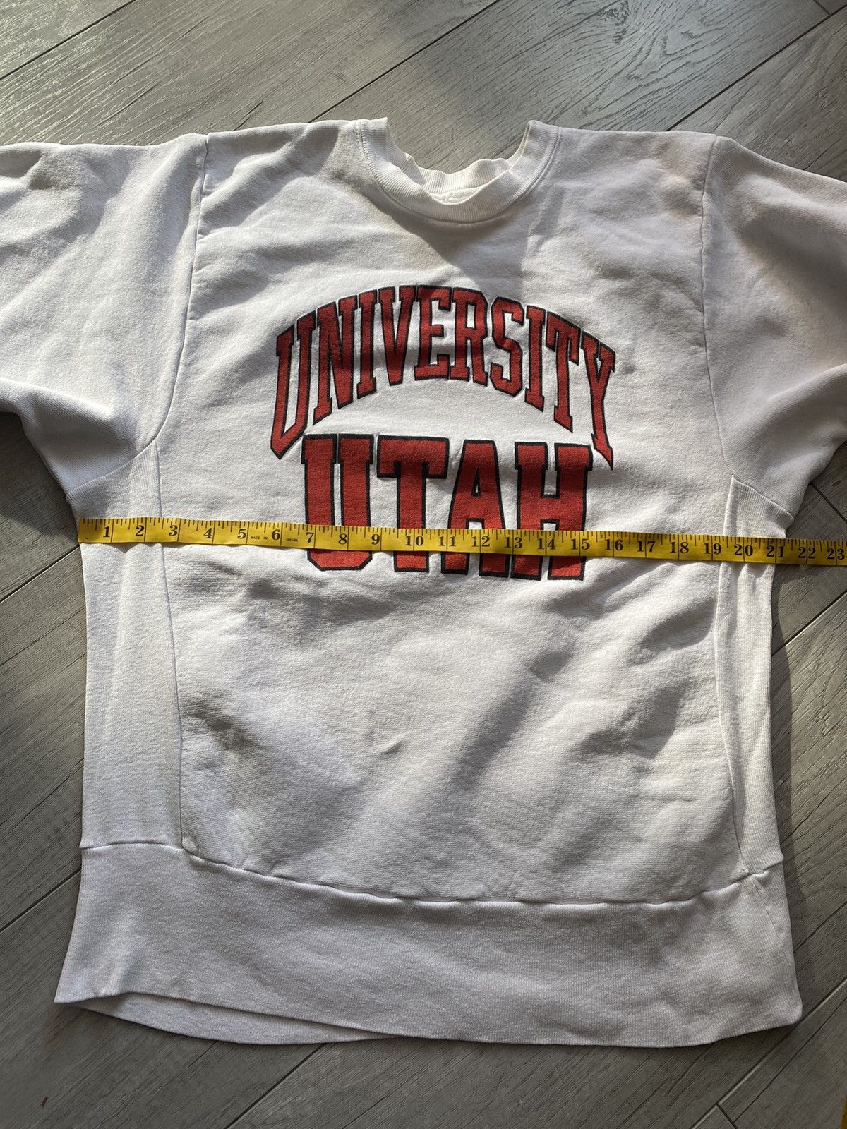 NCAA × Vintage Vintage 80s 90s University Of Utah Reverse Weave Sweatshirt Size US L / EU 52-54 / 3 - 10 Thumbnail