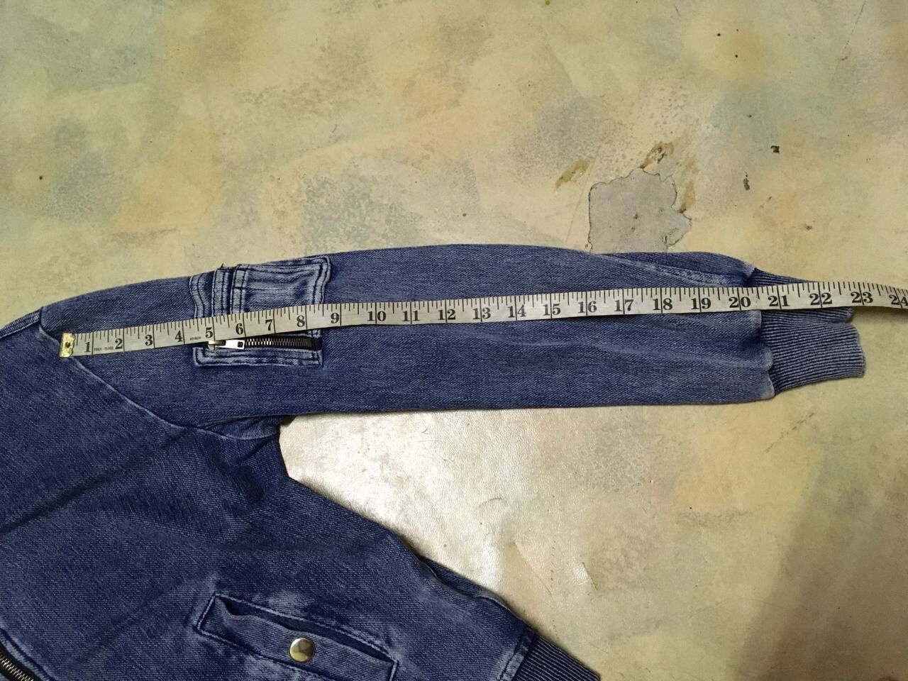 Japanese Brand Crazy Angel Denim Bomber Jacket Size US M / EU 48-50 / 2 - 9 Thumbnail