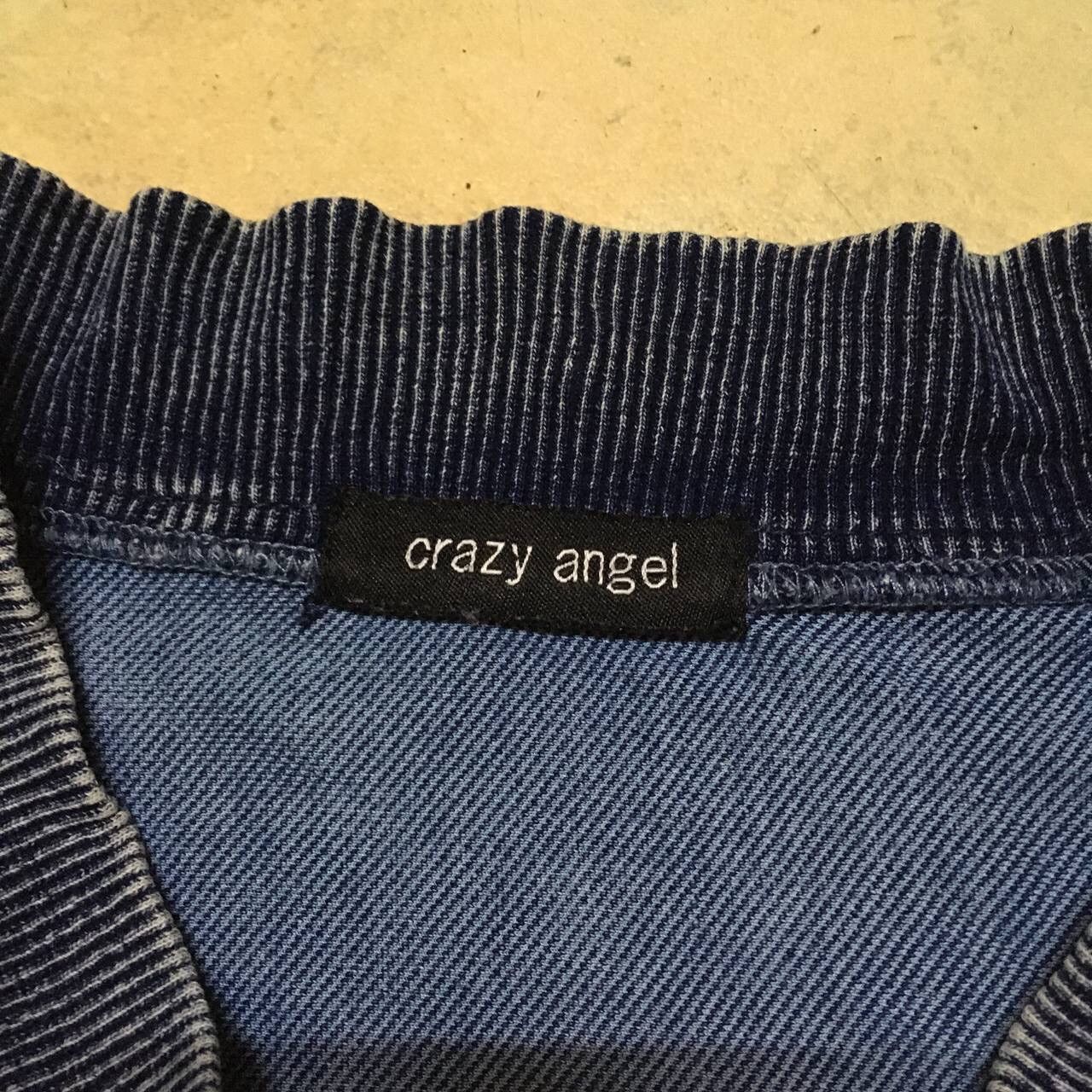 Japanese Brand Crazy Angel Denim Bomber Jacket Size US M / EU 48-50 / 2 - 3 Thumbnail