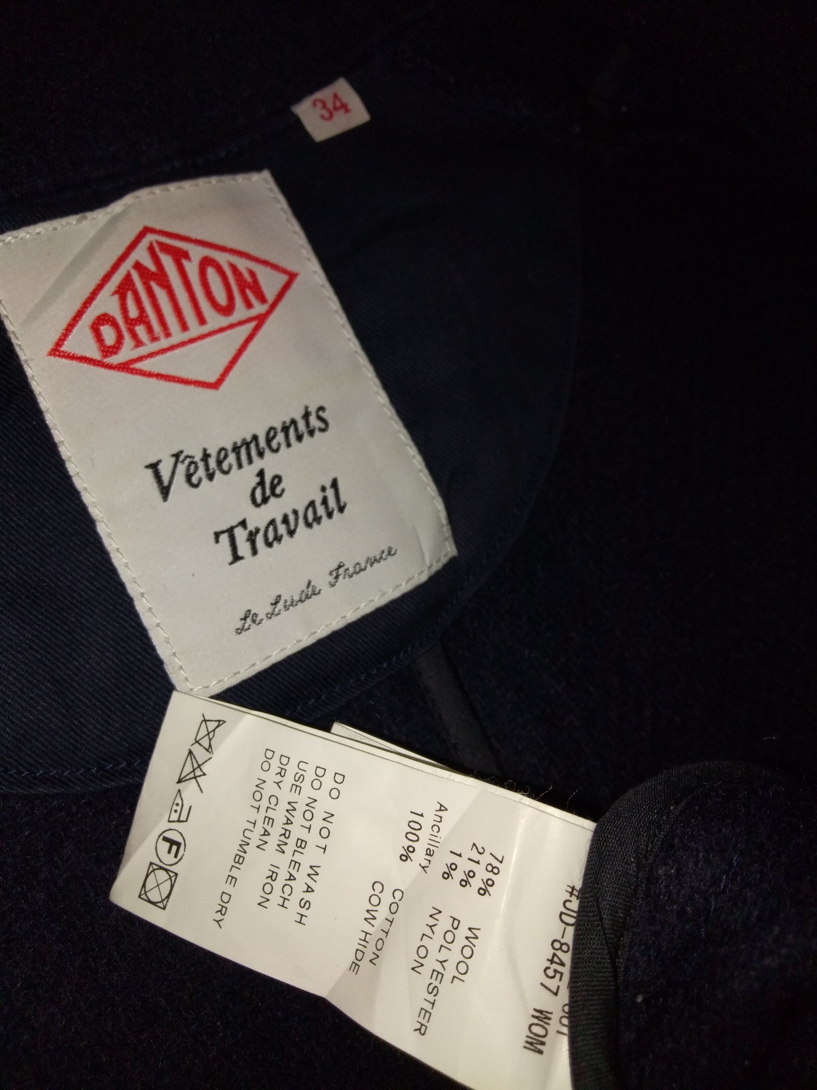Danton × Japanese Brand Danton Vetement de Travail Wool Jacket Size US S / EU 44-46 / 1 - 3 Thumbnail