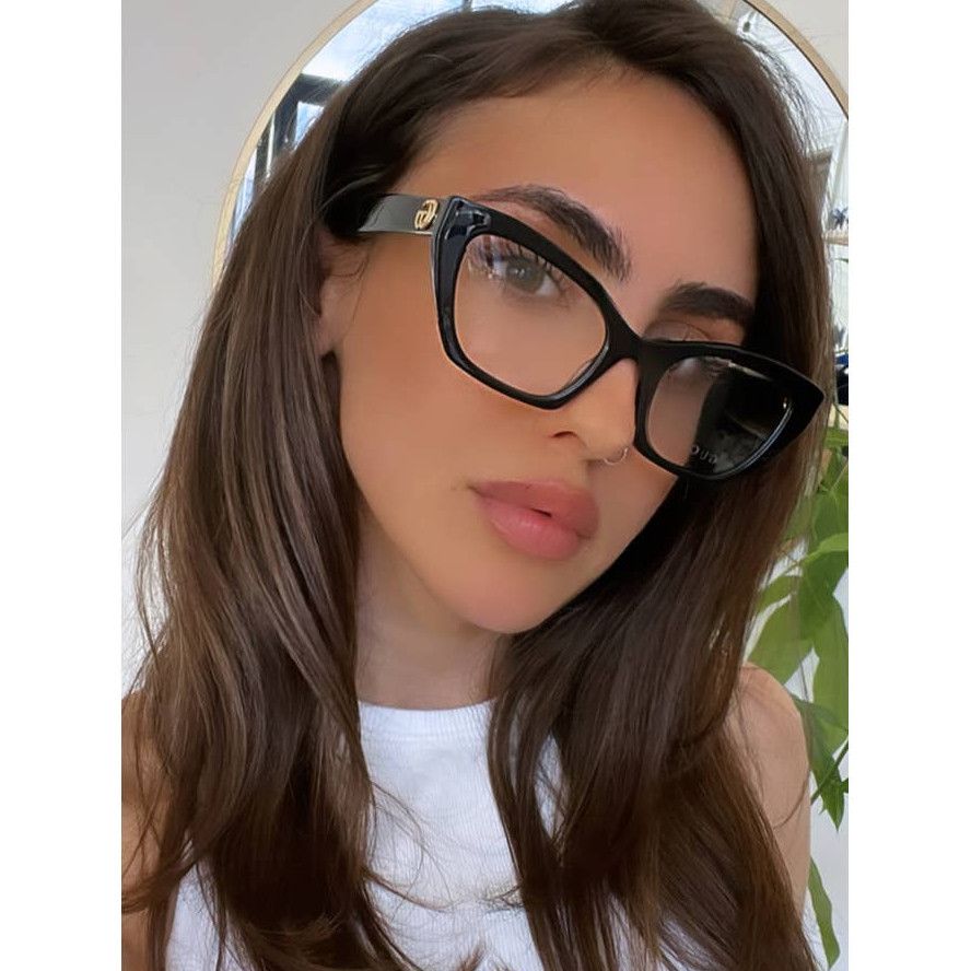 Gucci NEW Gucci GG1334O Black Cat Eye Eyeglasses Frames